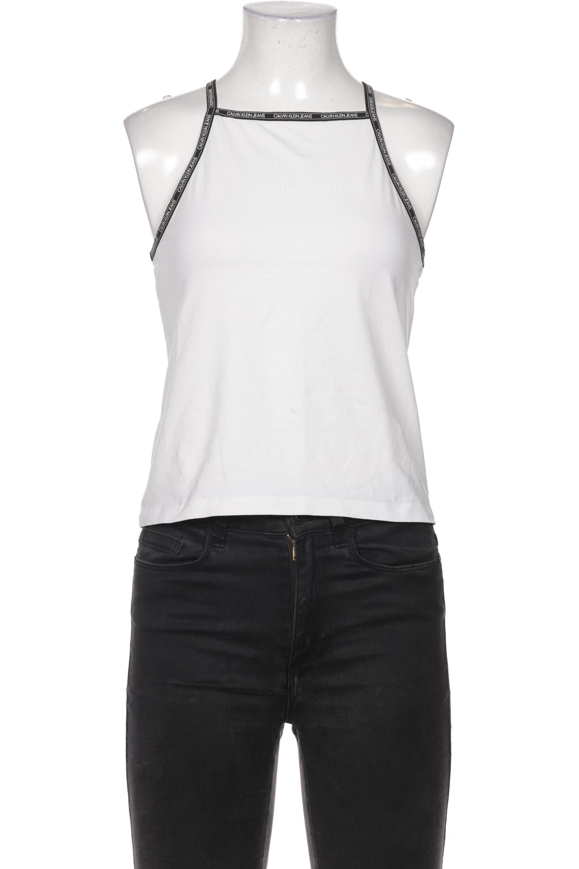 

Calvin Klein Jeans Damen Top, weiß, Gr. 36