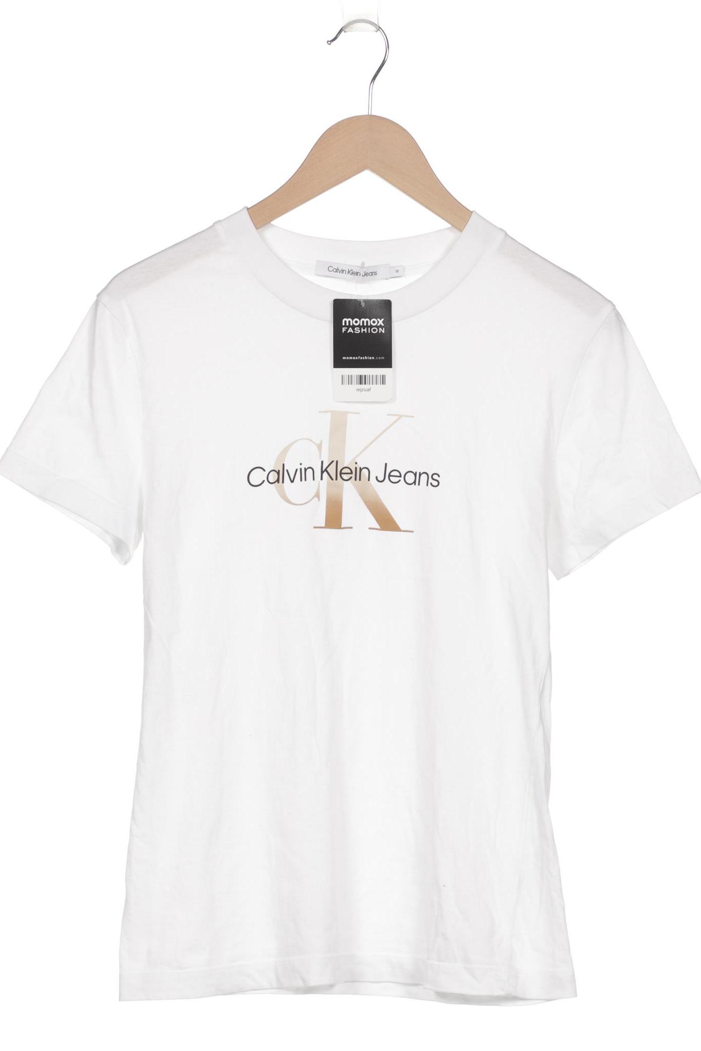 

Calvin Klein Jeans Damen T-Shirt, weiß, Gr. 38