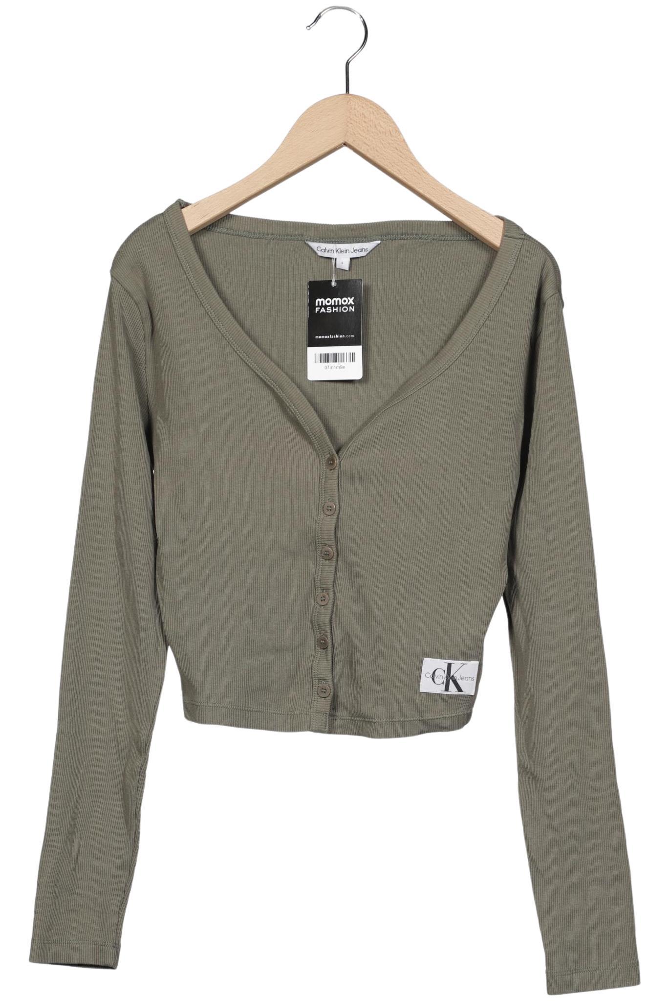 

Calvin Klein Jeans Damen Strickjacke, grün, Gr. 36