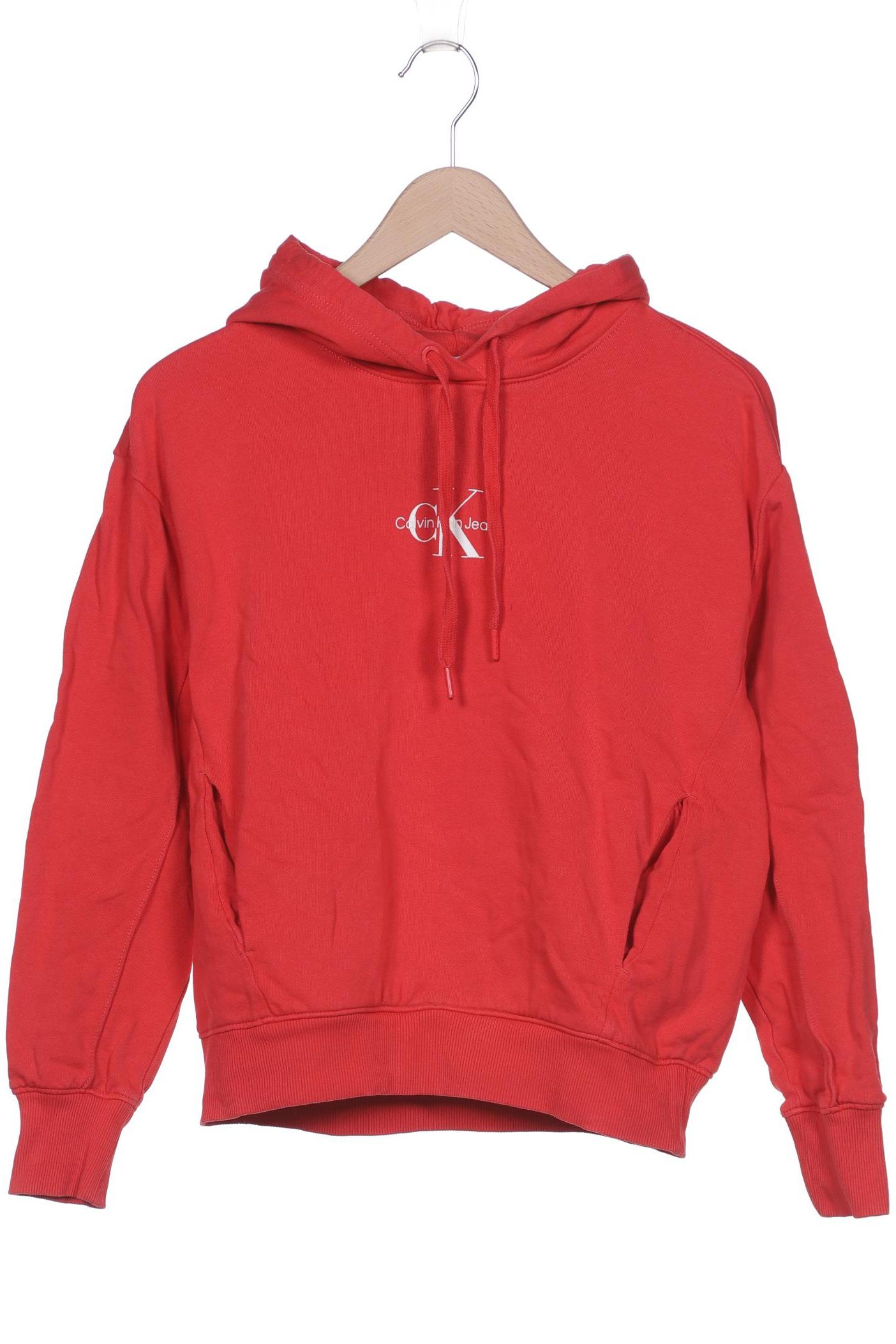 

Calvin Klein Jeans Damen Kapuzenpullover, rot, Gr. 38