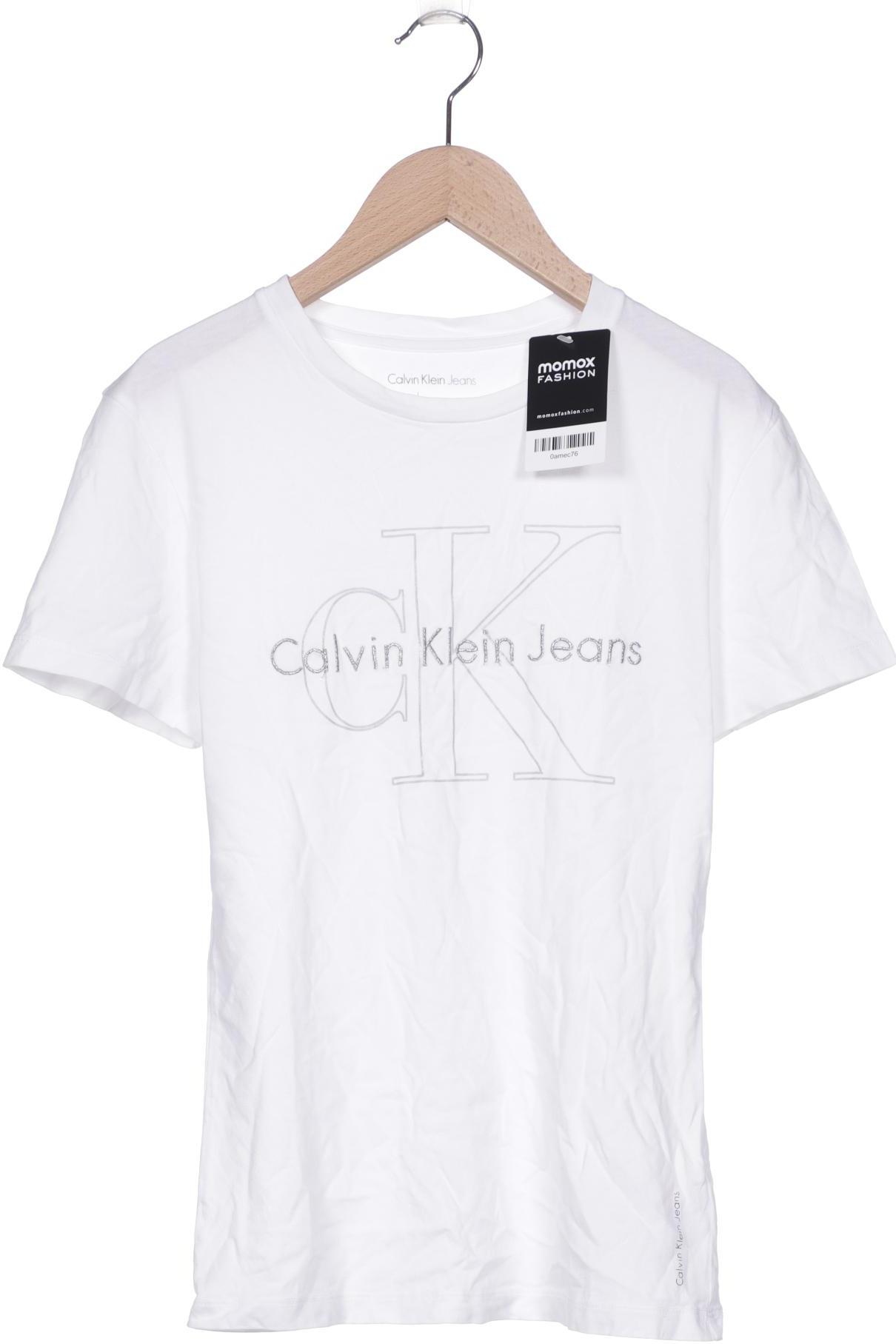

Calvin Klein Jeans Damen T-Shirt, weiß, Gr. 36