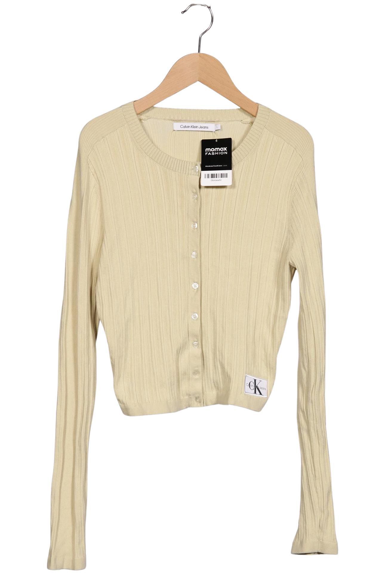 

Calvin Klein Jeans Damen Strickjacke, gelb, Gr. 42