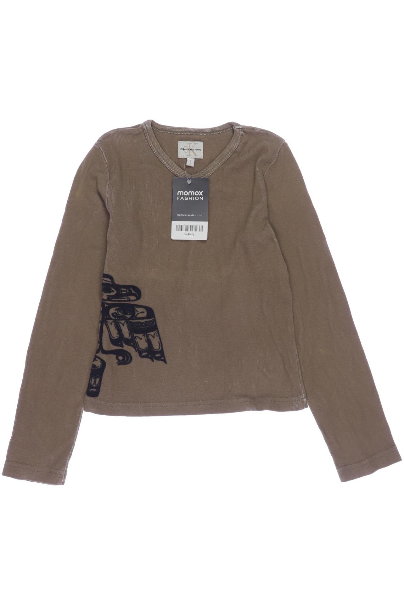 

Calvin Klein Jeans Damen Langarmshirt, beige, Gr. 128