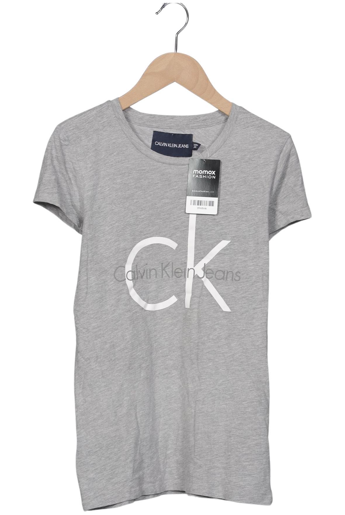 

Calvin Klein Jeans Damen T-Shirt, grau, Gr. 34