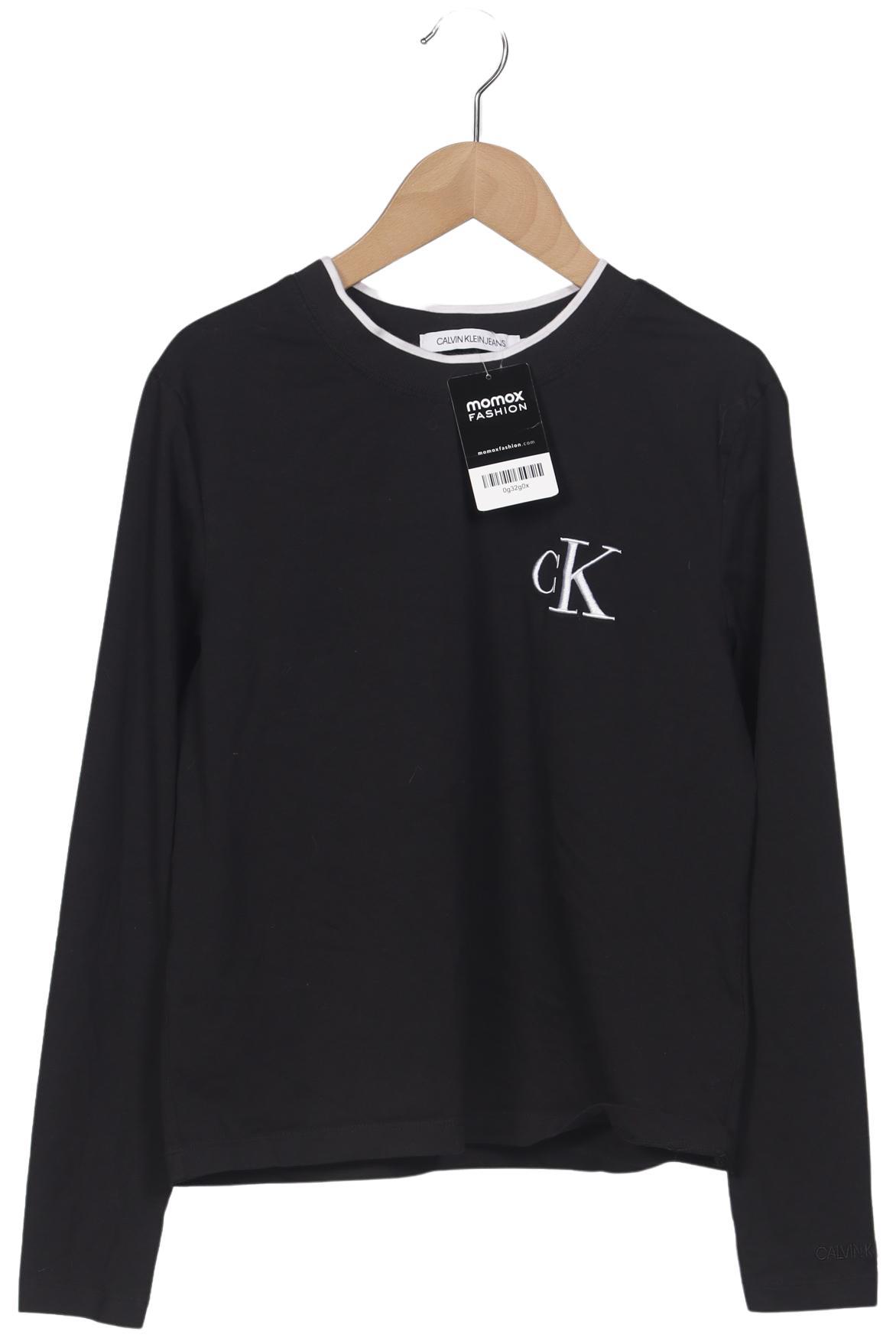 

Calvin Klein Jeans Damen Langarmshirt, schwarz, Gr. 36