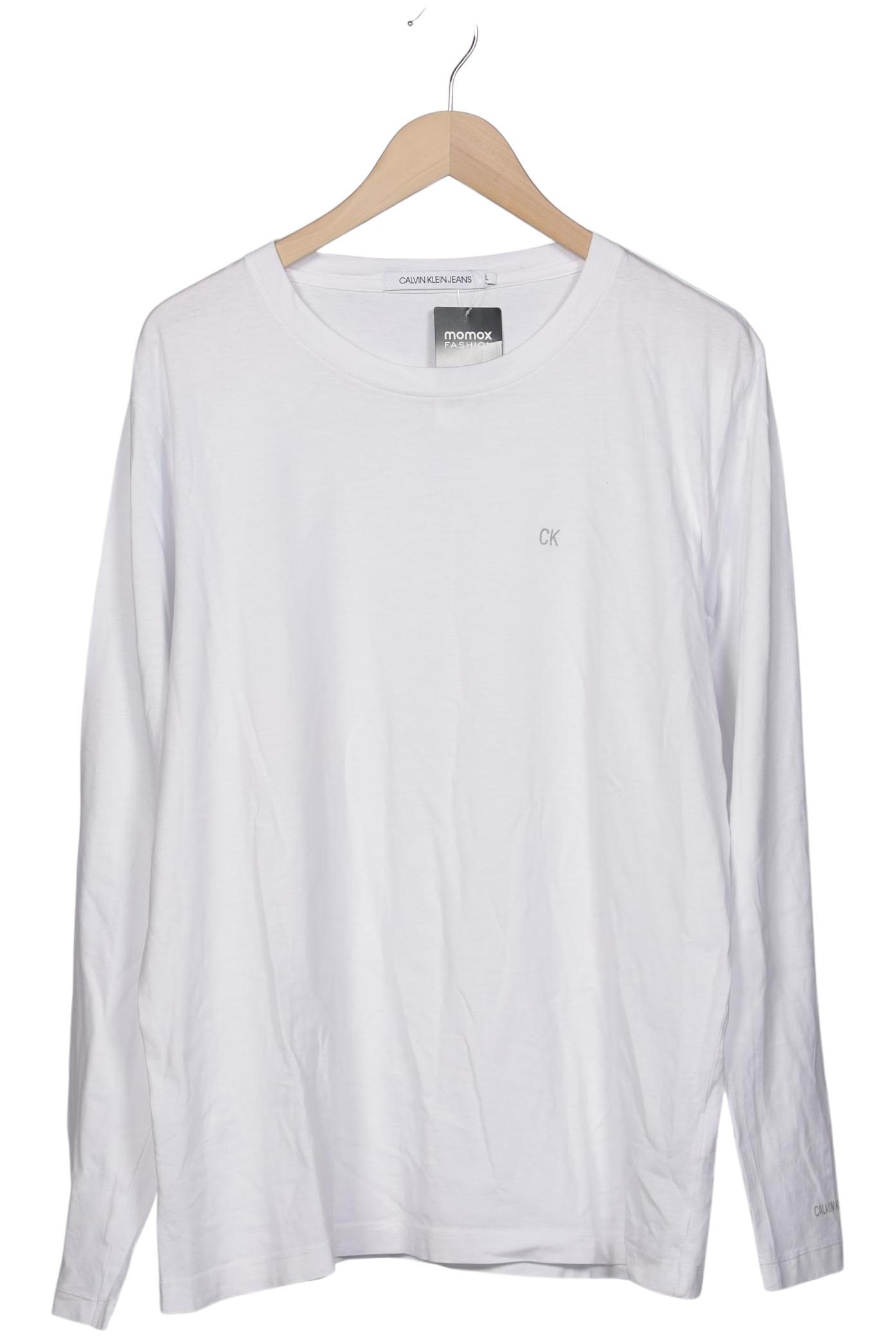 

Calvin Klein Jeans Herren Langarmshirt, weiß, Gr. 54