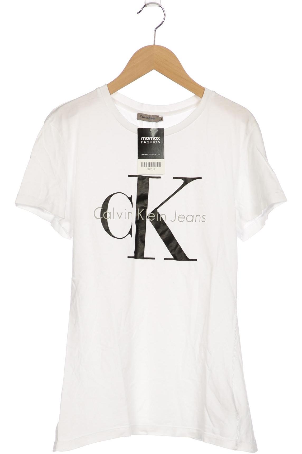 

Calvin Klein Jeans Damen T-Shirt, weiß, Gr. 36