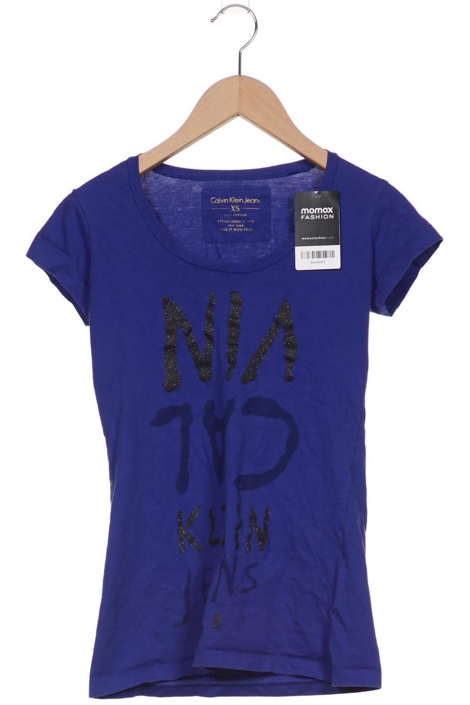 

Calvin Klein Jeans Damen T-Shirt, marineblau, Gr. 34