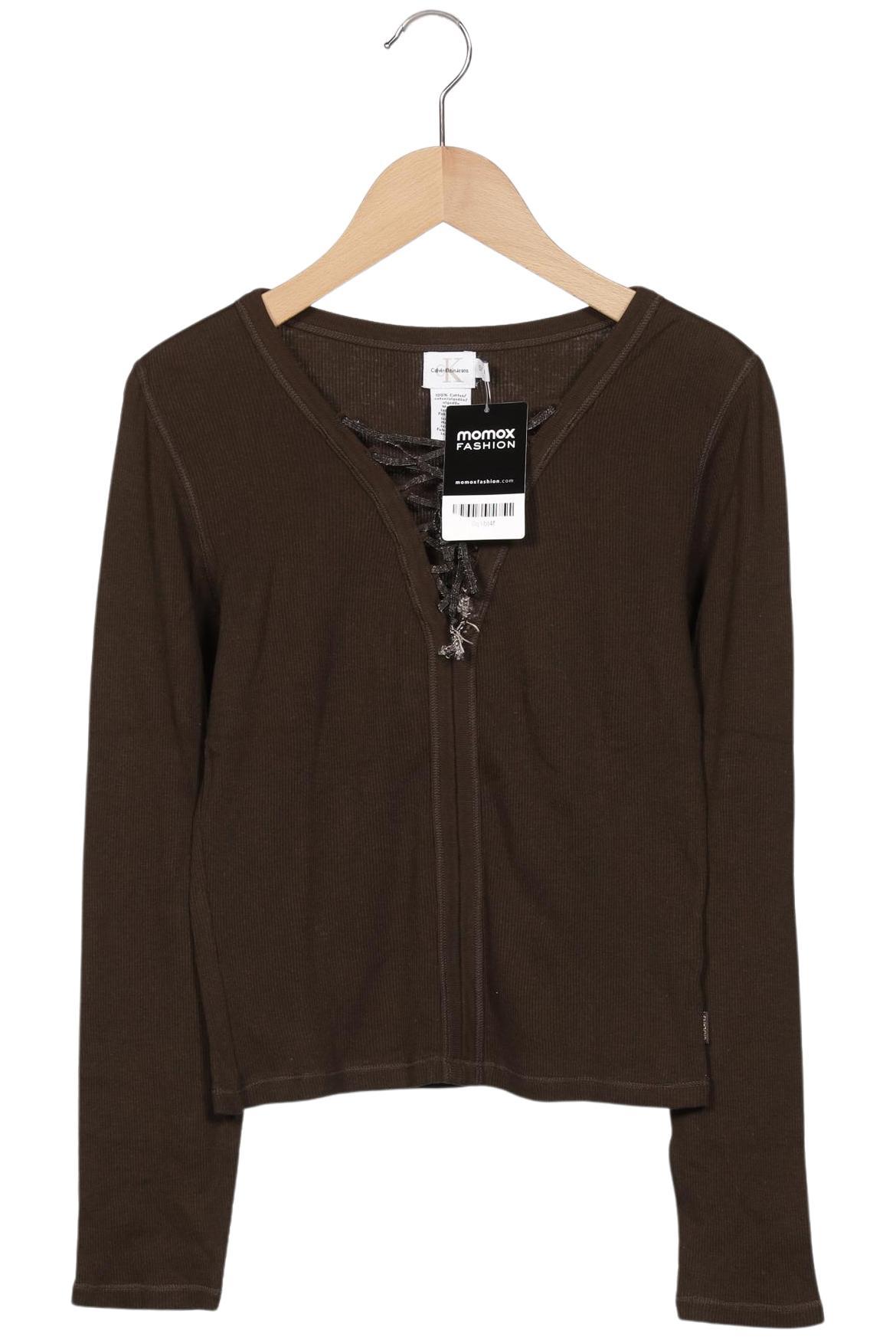 

Calvin Klein Jeans Damen Langarmshirt, braun, Gr. 36