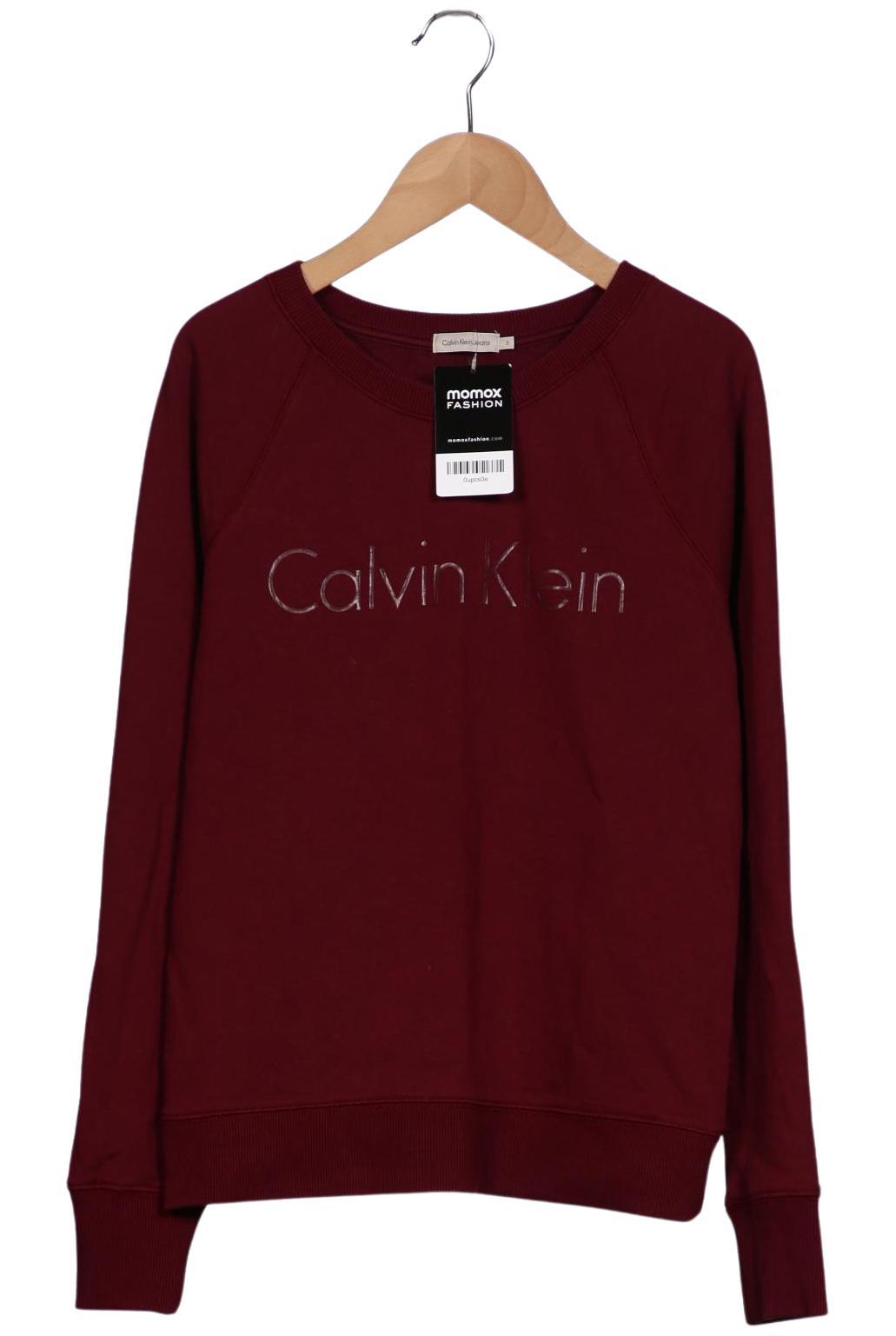 

Calvin Klein Jeans Damen Sweatshirt, bordeaux, Gr. 36