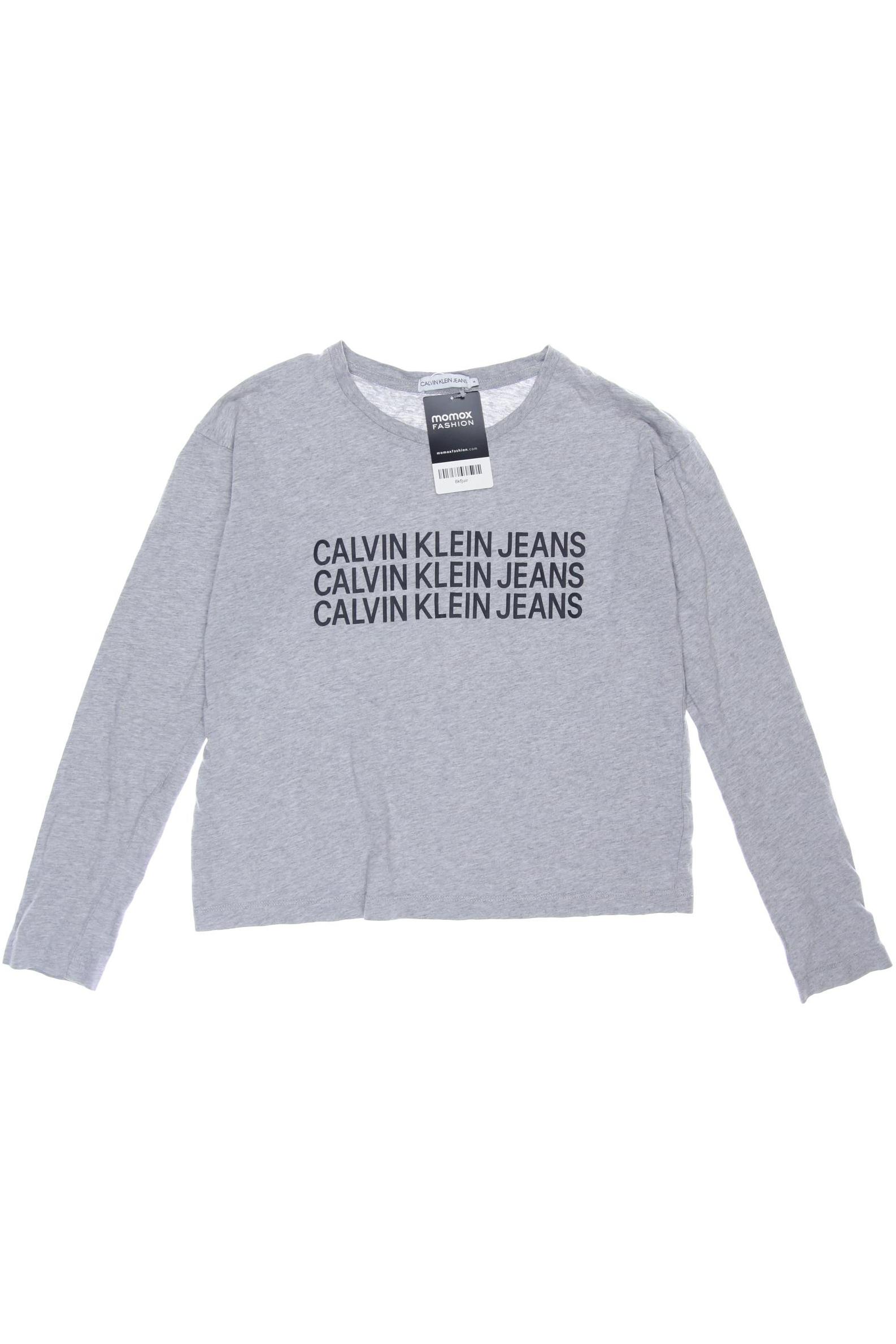 

Calvin Klein Jeans Damen Langarmshirt, grau, Gr. 164