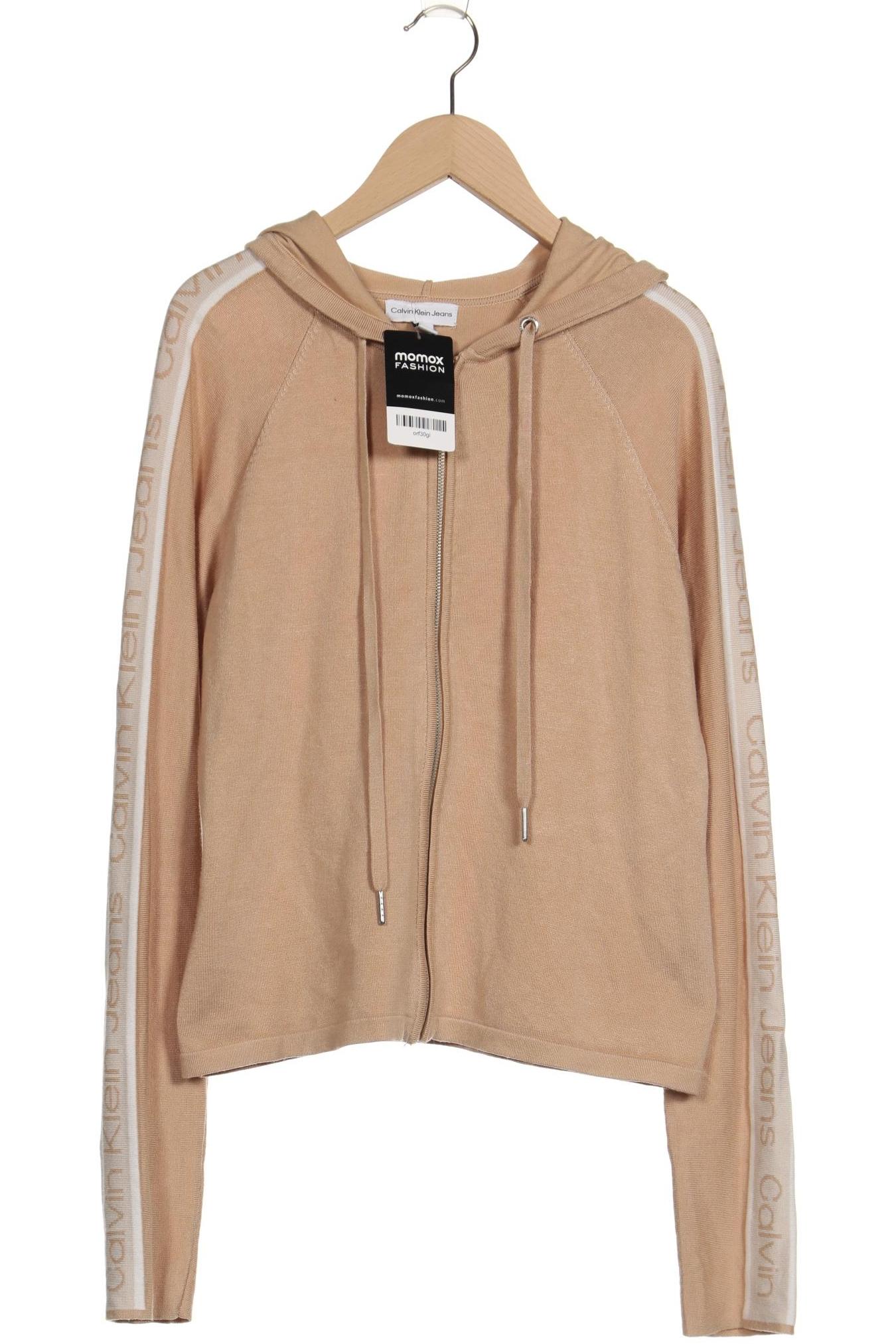 

Calvin Klein Jeans Damen Kapuzenpullover, beige, Gr. 36