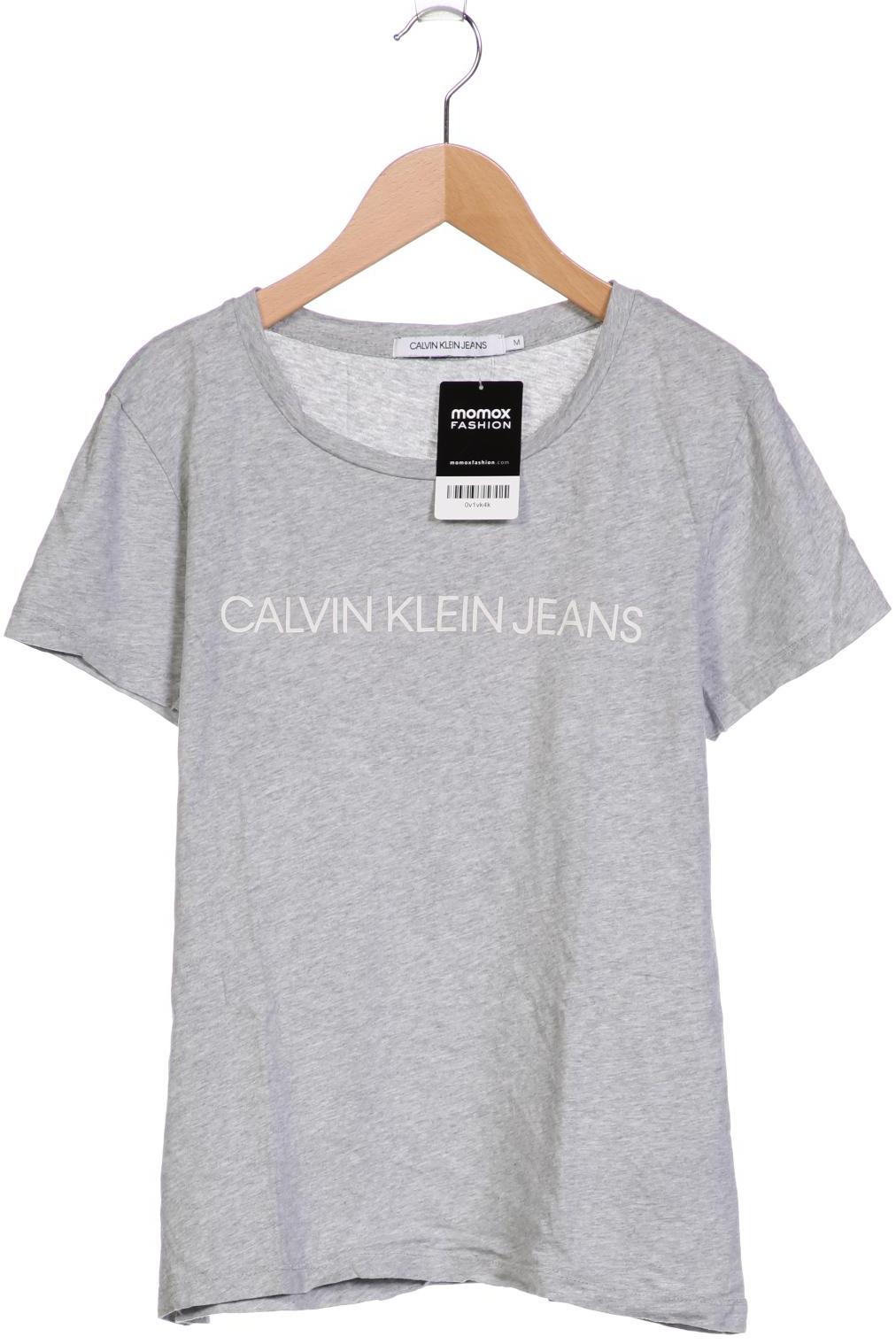 

Calvin Klein Jeans Damen T-Shirt, grau, Gr. 38