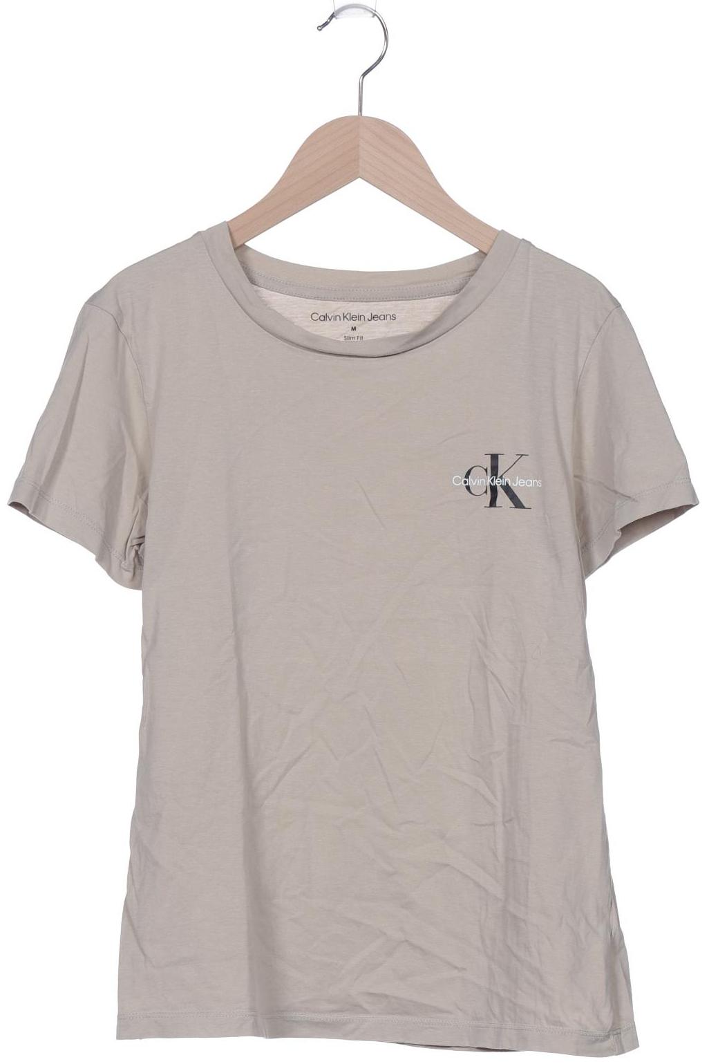 

Calvin Klein Jeans Damen T-Shirt, beige, Gr. 38