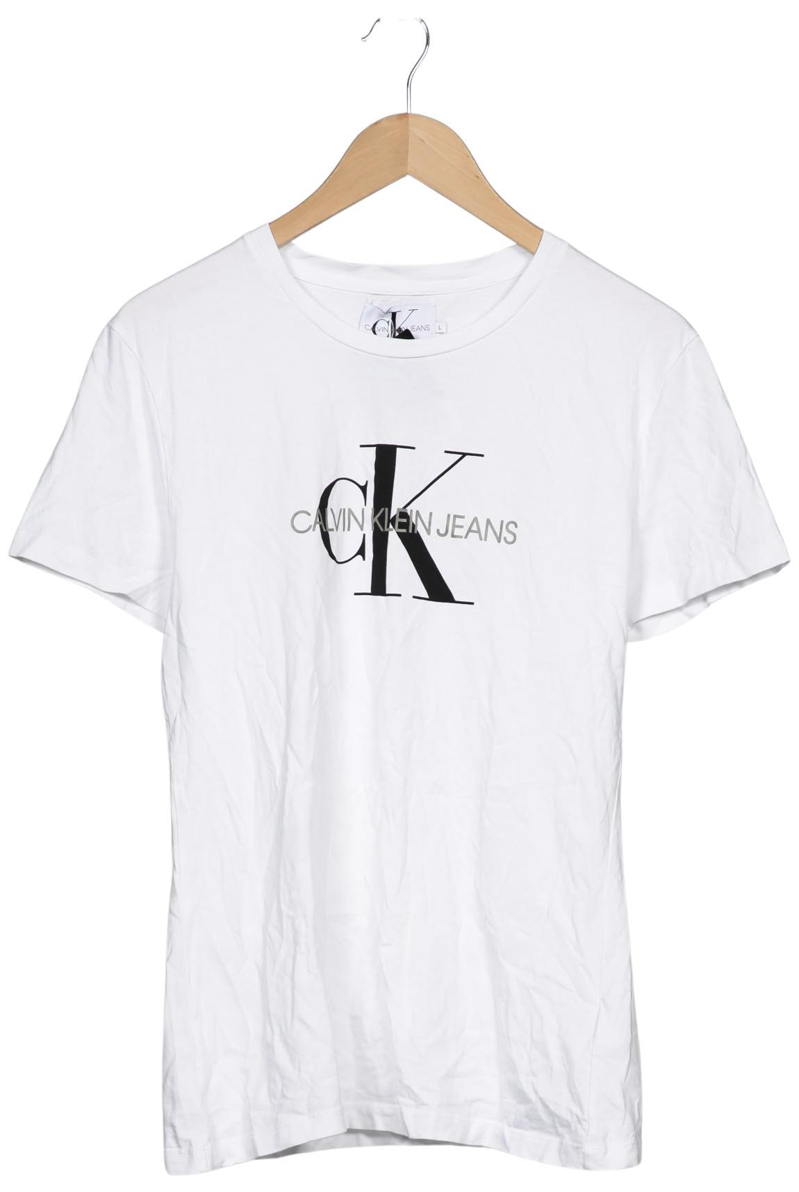 

Calvin Klein Jeans Damen T-Shirt, weiß, Gr. 42