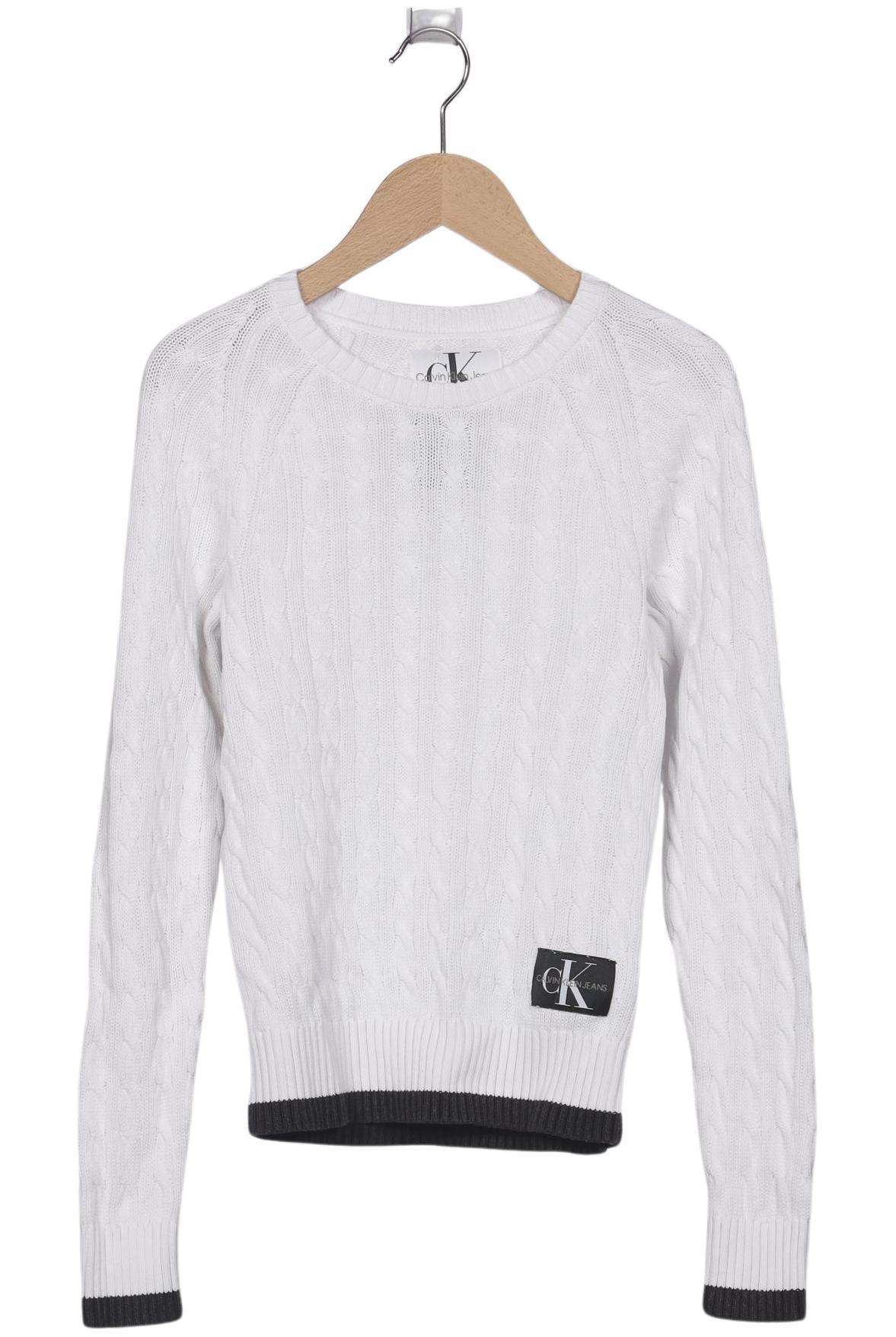 

Calvin Klein Jeans Damen Pullover, weiß, Gr. 34