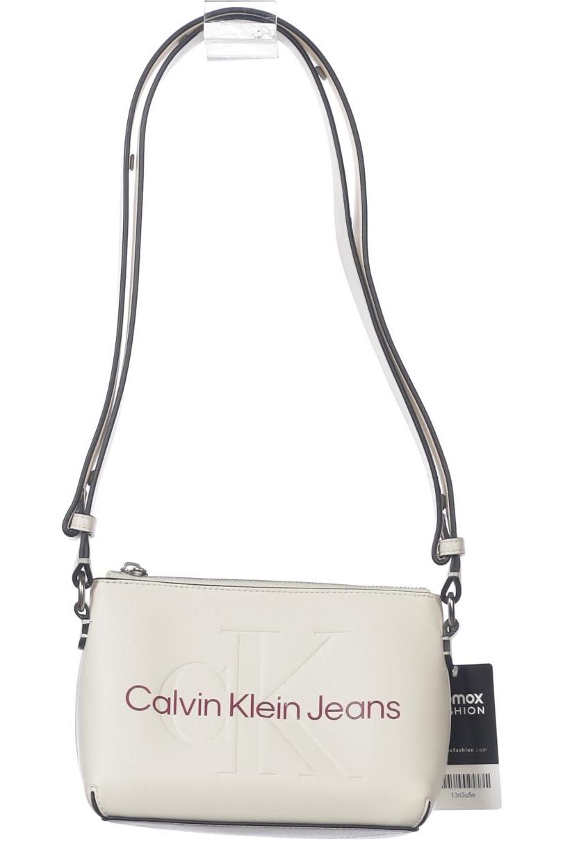 

Calvin Klein Jeans Damen Handtasche, weiß, Gr.