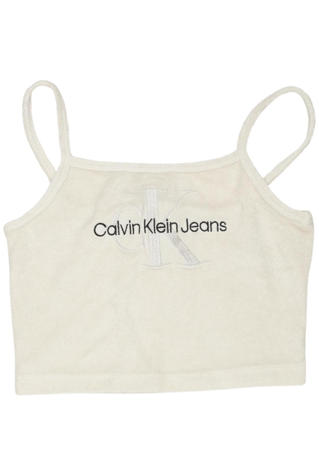 

Calvin Klein Jeans Damen Top, cremeweiß, Gr. 36