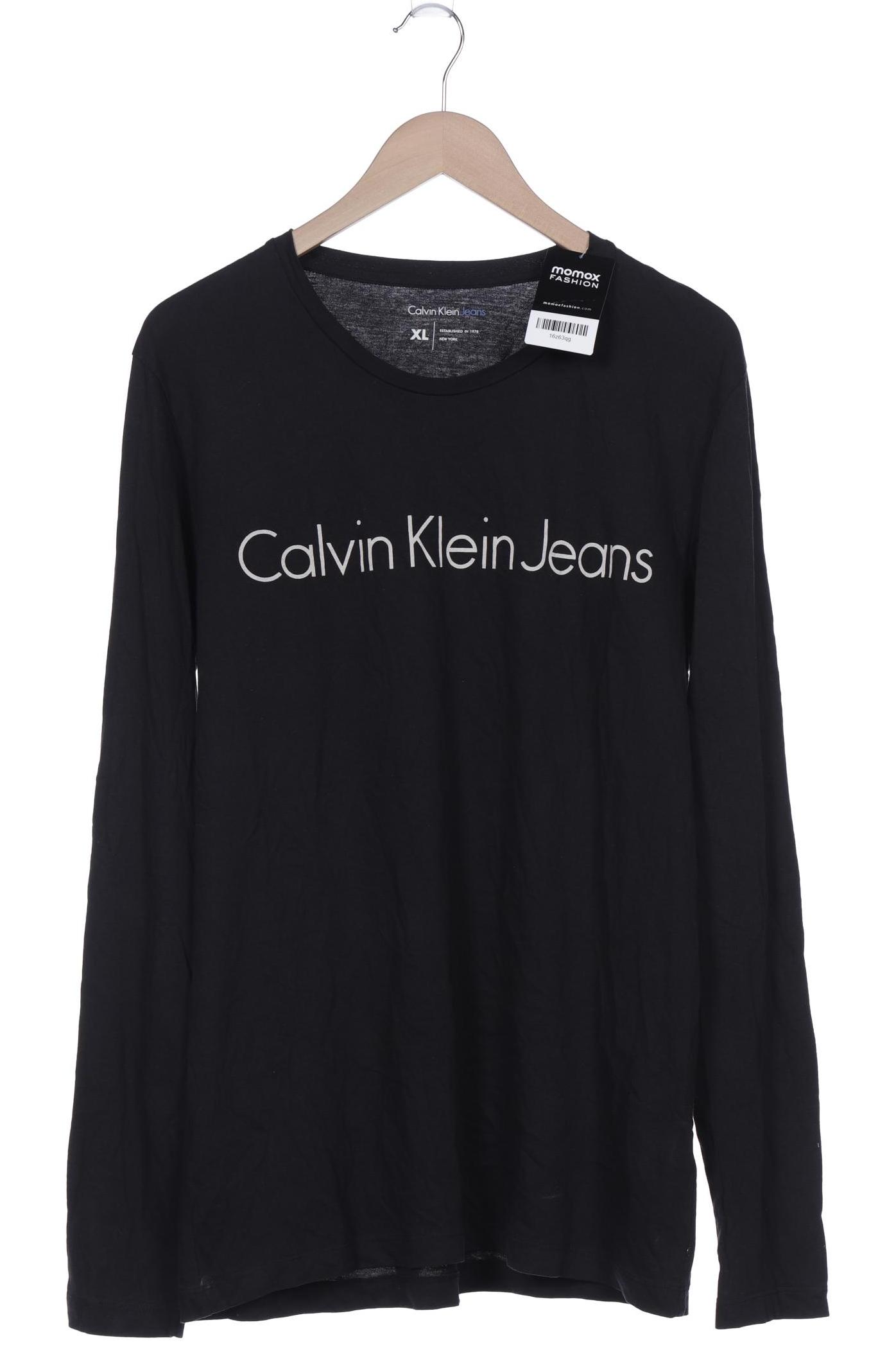 

Calvin Klein Jeans Herren Langarmshirt, schwarz, Gr. 54