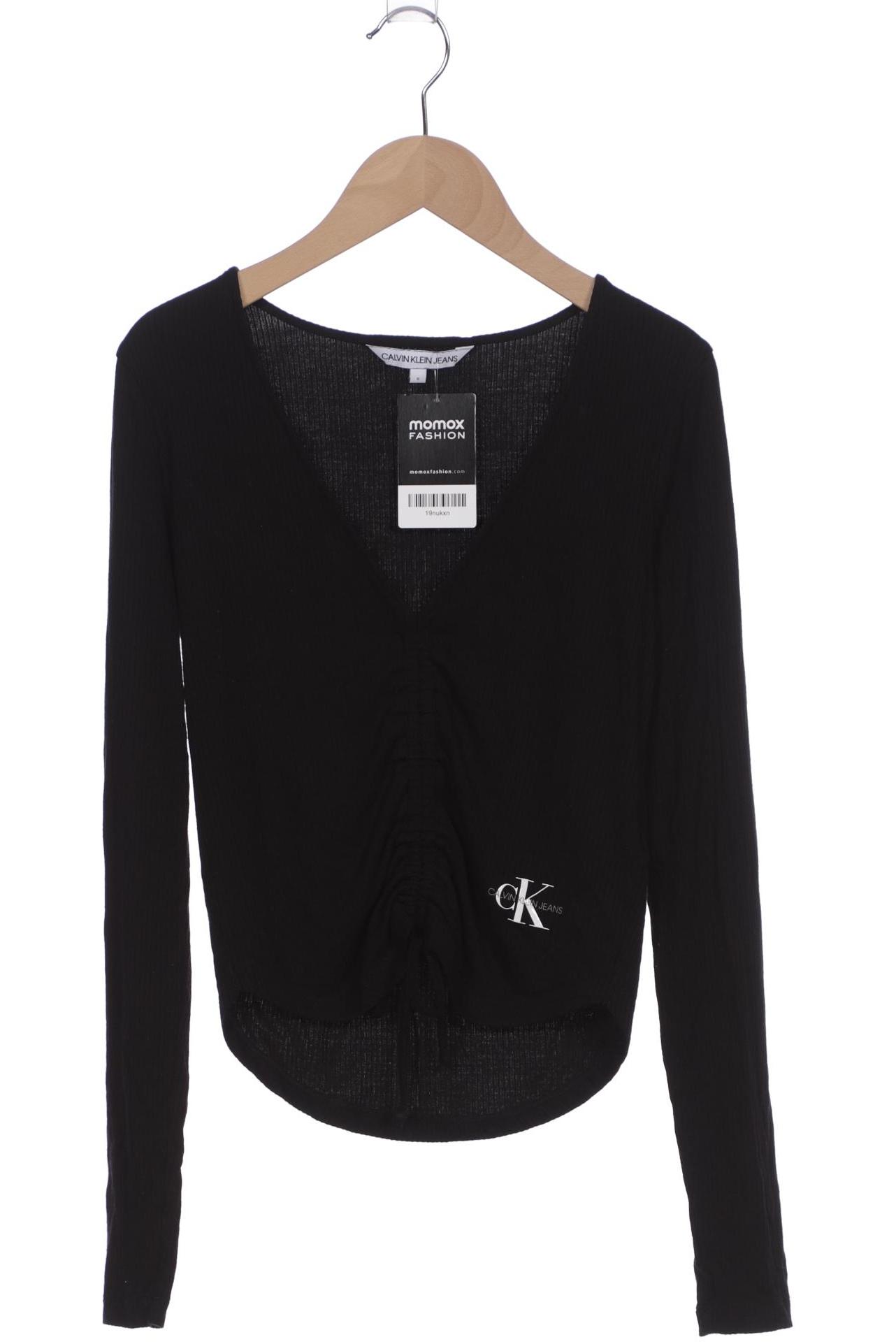 

Calvin Klein Jeans Damen Langarmshirt, schwarz, Gr. 36