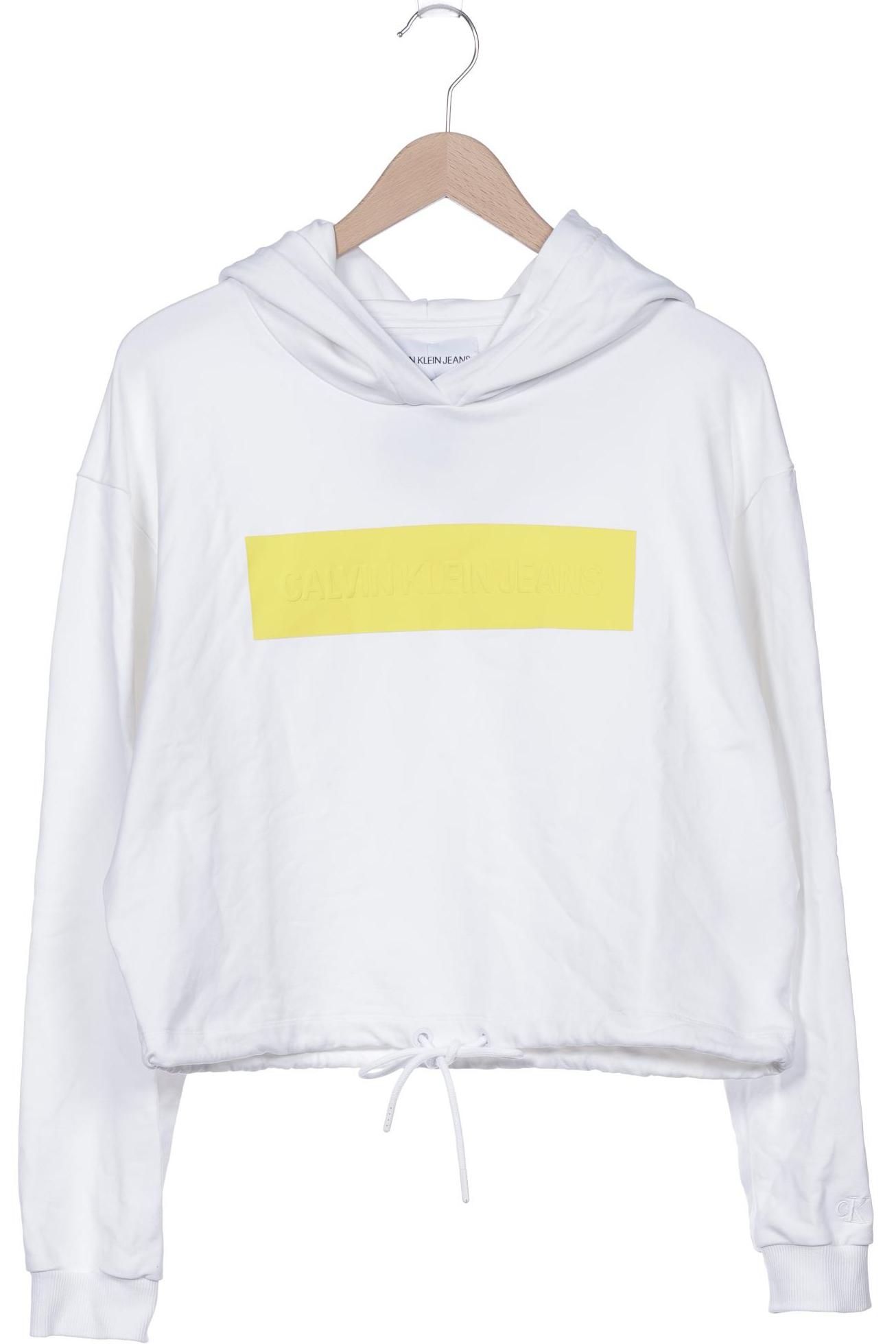 

Calvin Klein Jeans Damen Kapuzenpullover, weiß, Gr. 44