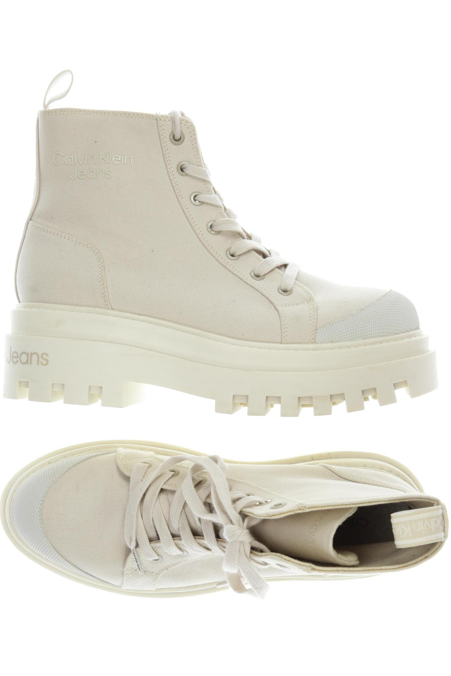 

Calvin Klein Jeans Damen Stiefelette, beige, Gr. 40
