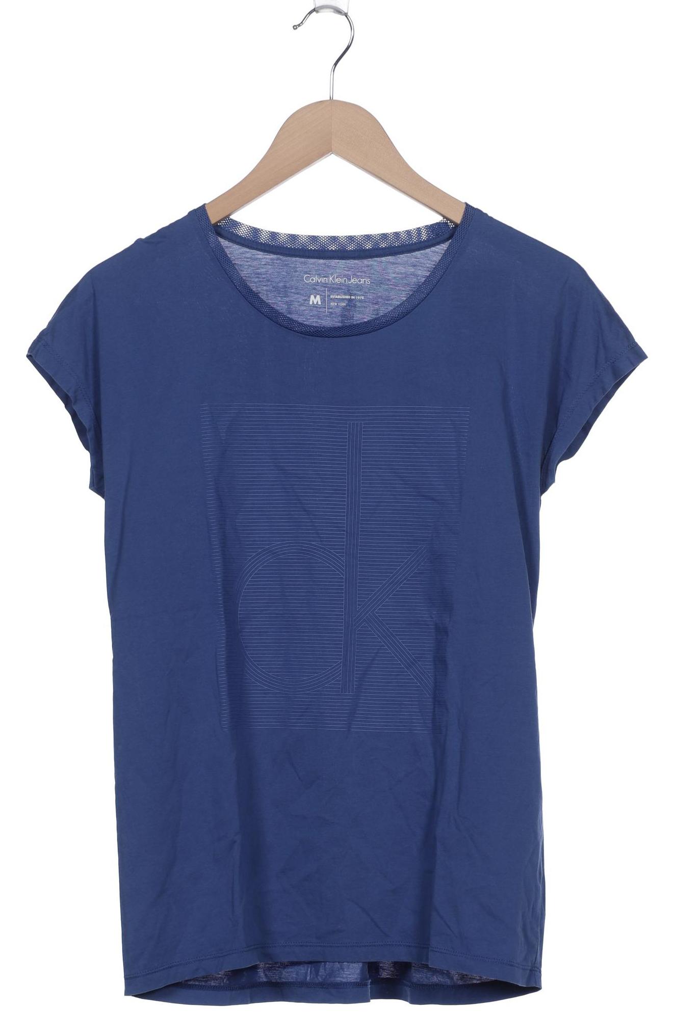 

Calvin Klein Jeans Damen T-Shirt, blau, Gr. 38
