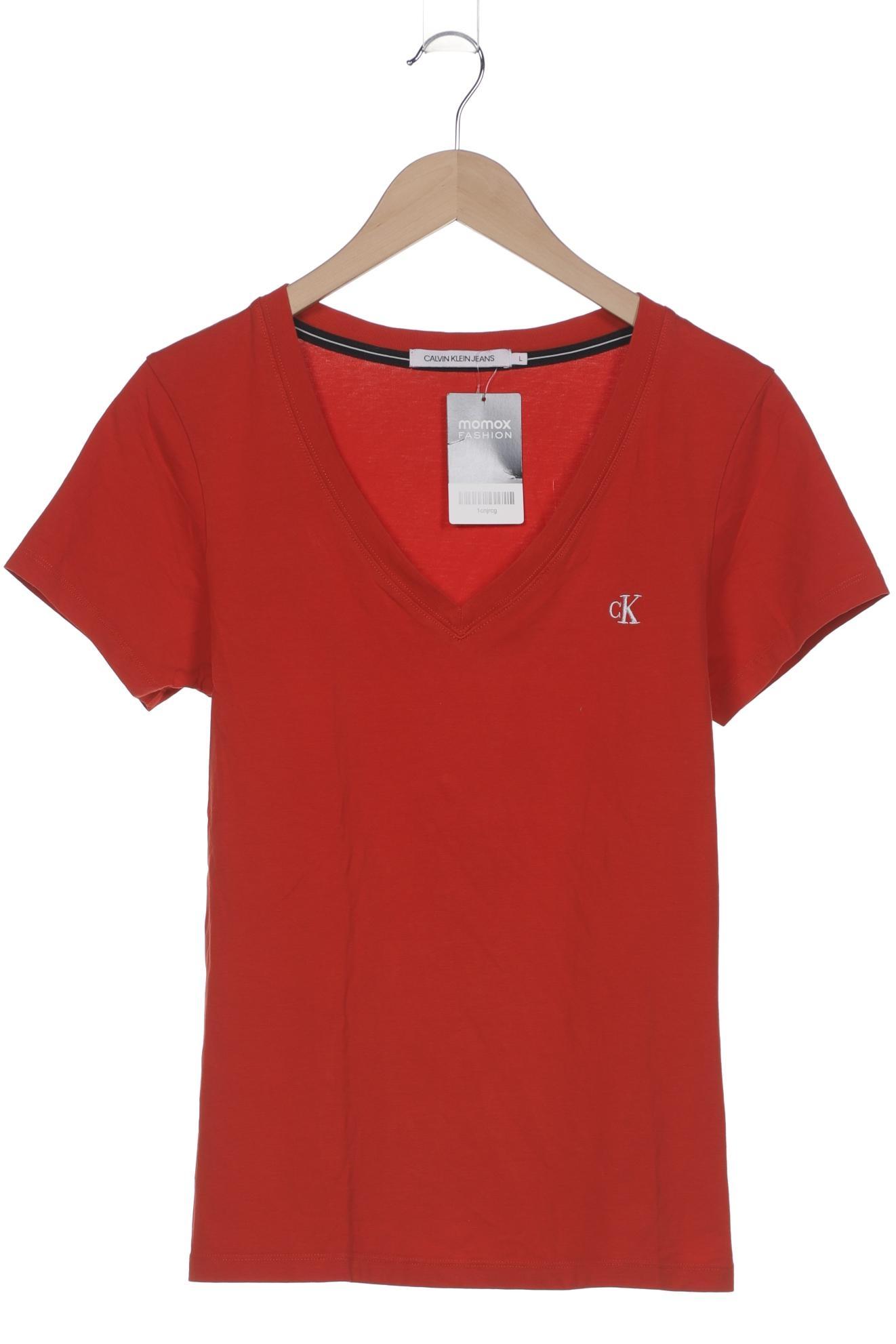 

Calvin Klein Jeans Damen T-Shirt, rot, Gr. 42
