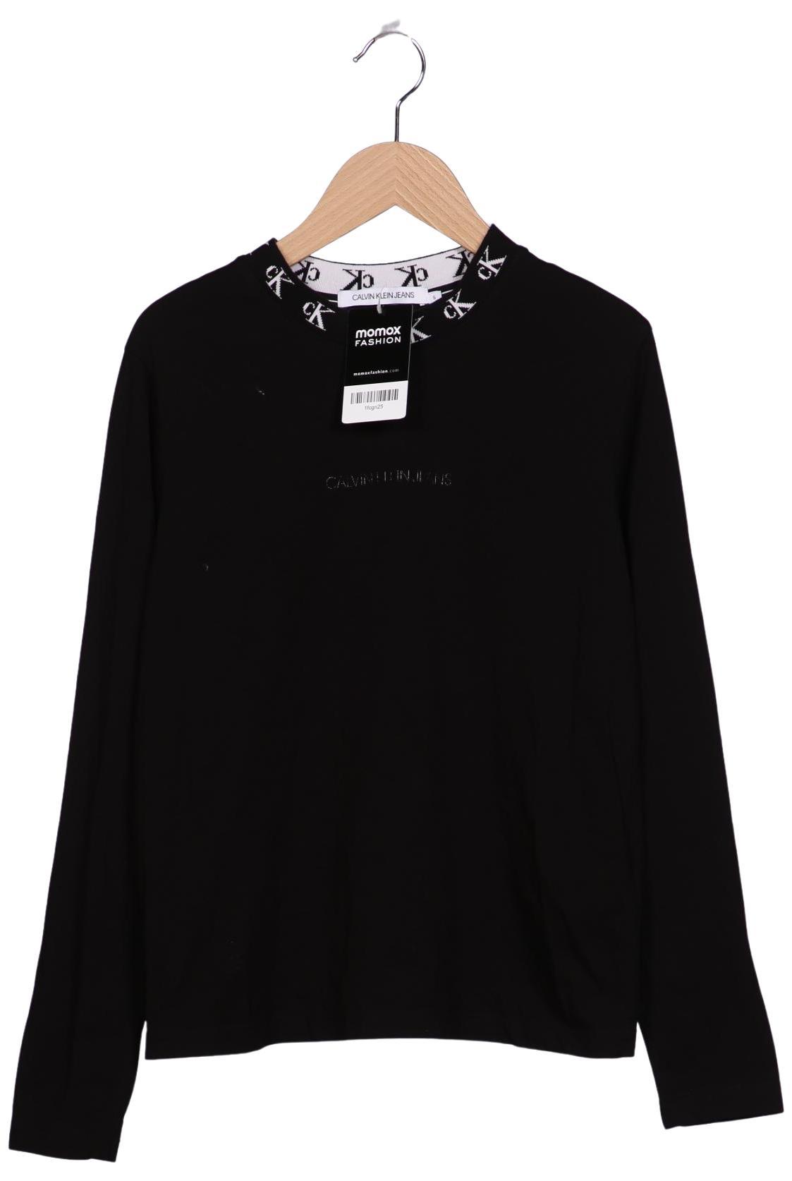 

Calvin Klein Jeans Damen Langarmshirt, schwarz, Gr. 36