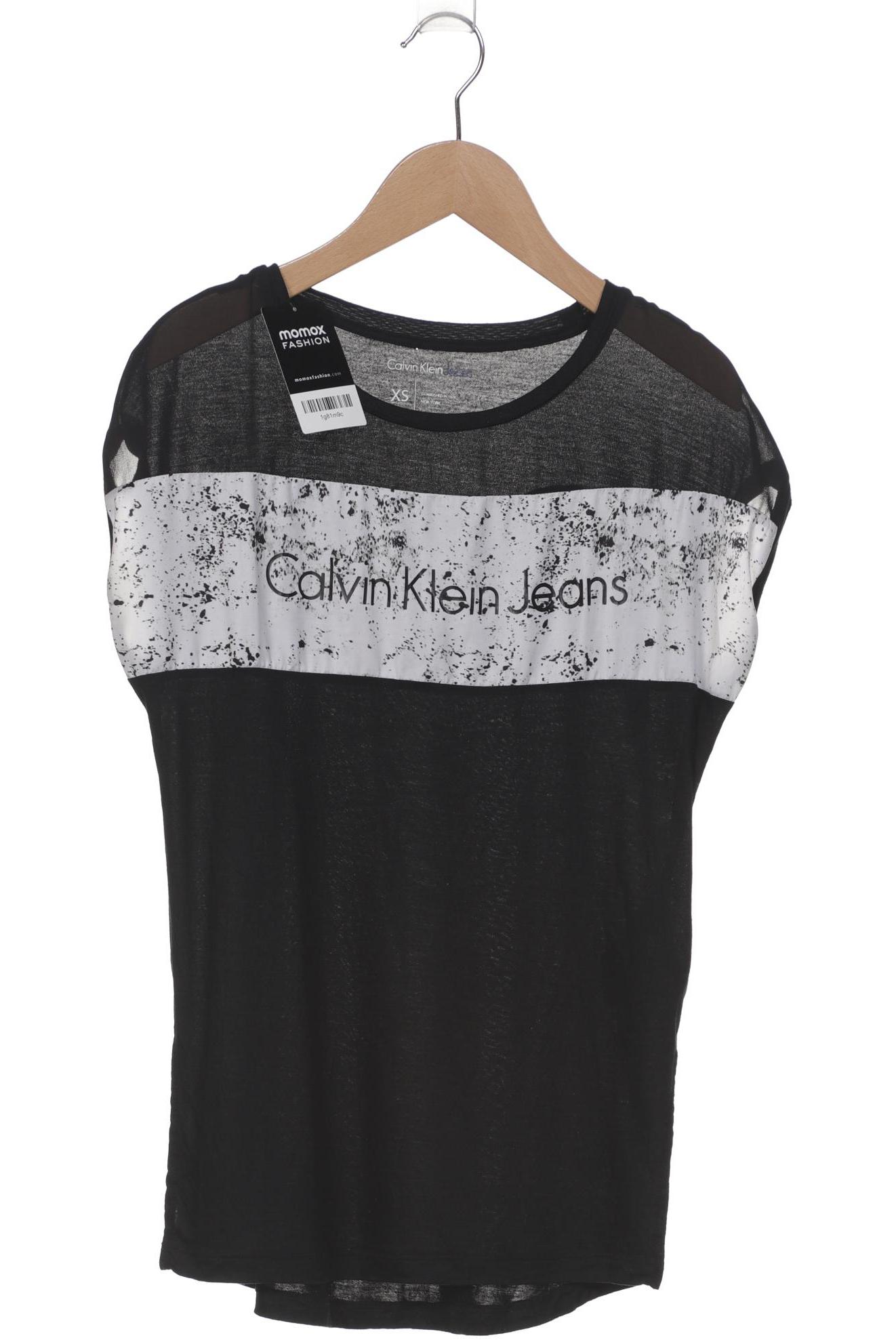 

Calvin Klein Jeans Damen T-Shirt, schwarz, Gr. 34