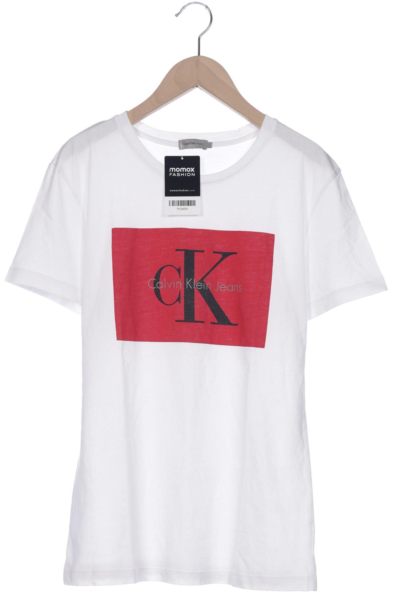 

Calvin Klein Jeans Damen T-Shirt, weiß, Gr. 42