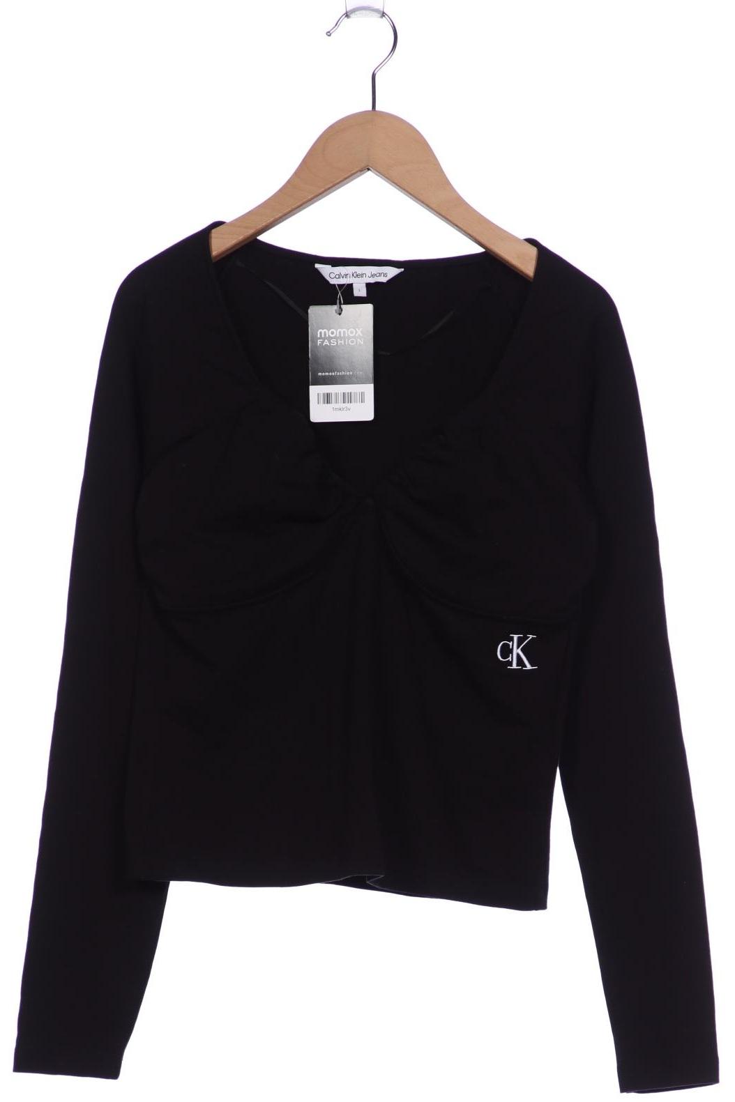 

Calvin Klein Jeans Damen Langarmshirt, schwarz, Gr. 42