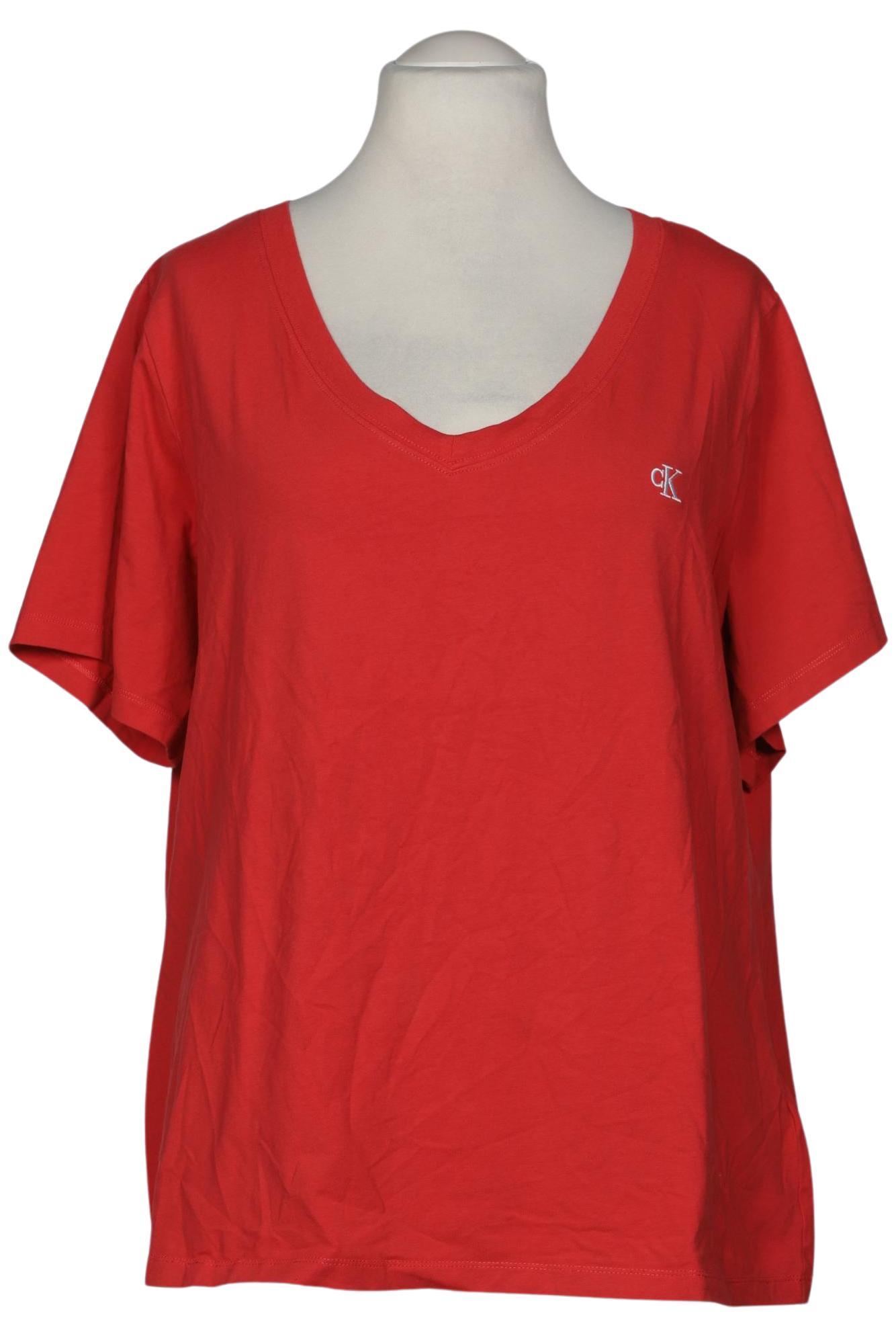 

Calvin Klein Jeans Damen T-Shirt, rot, Gr. 56