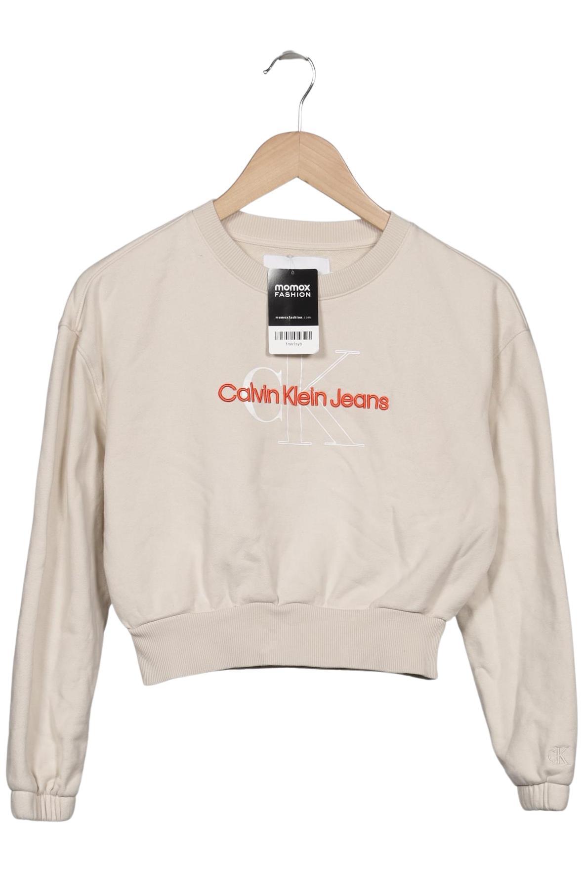

Calvin Klein Jeans Damen Sweatshirt, beige, Gr. 34