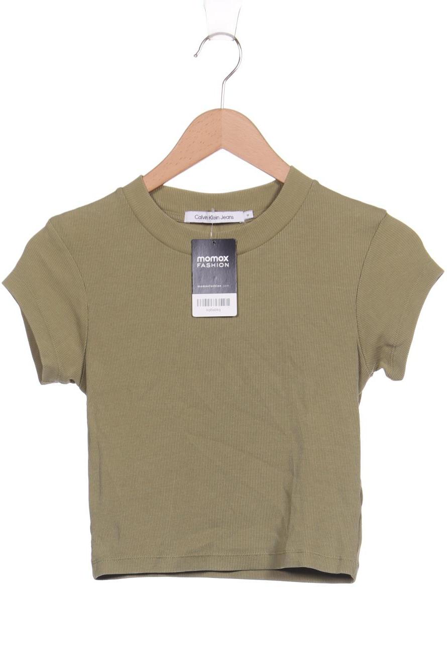 

Calvin Klein Jeans Damen T-Shirt, grün, Gr. 38