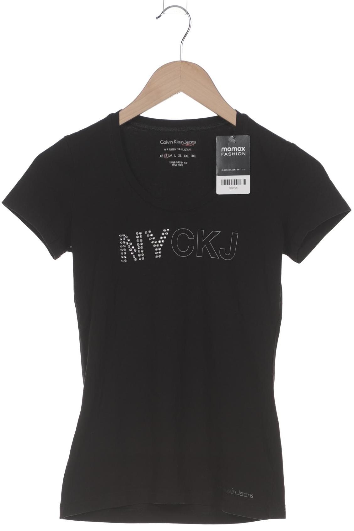 

Calvin Klein Jeans Damen T-Shirt, schwarz, Gr. 36