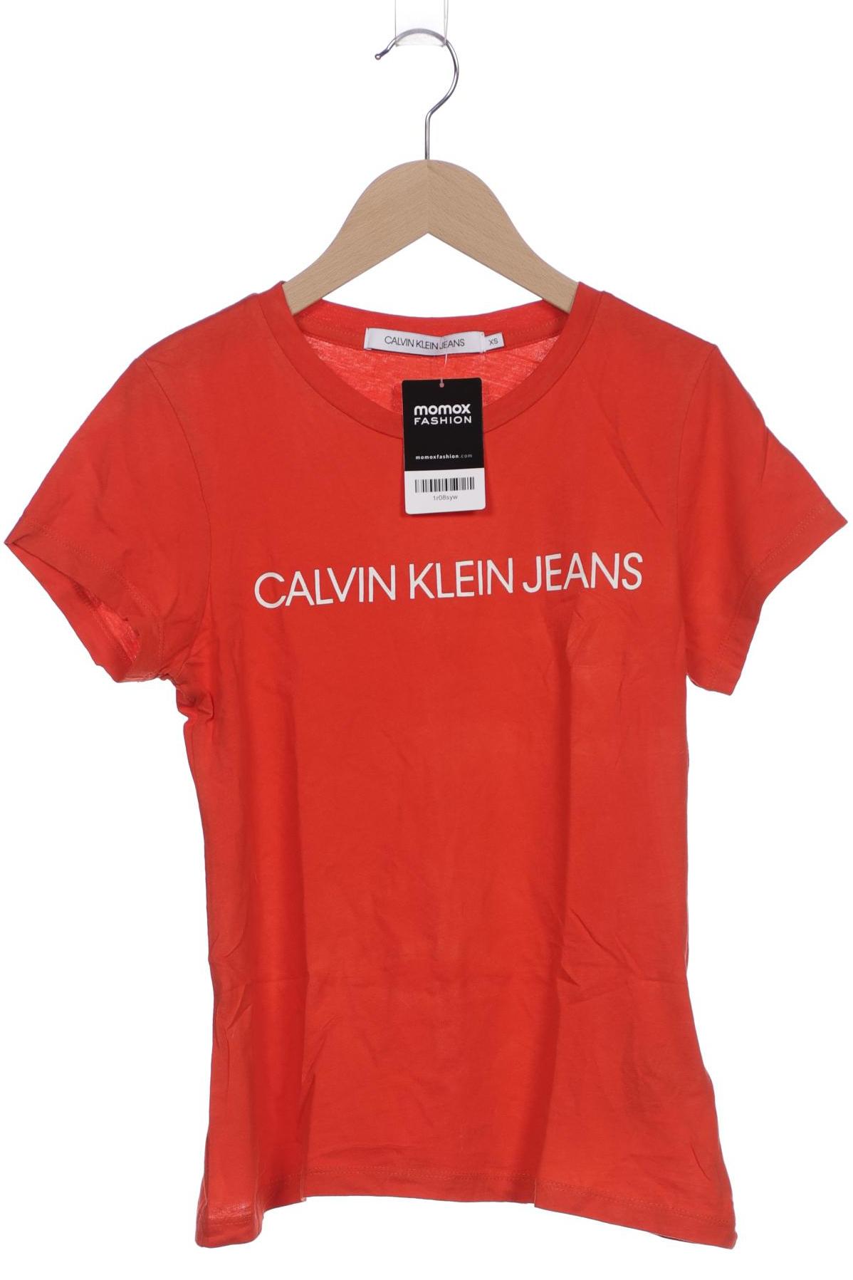 

Calvin Klein Jeans Damen T-Shirt, rot, Gr. 34