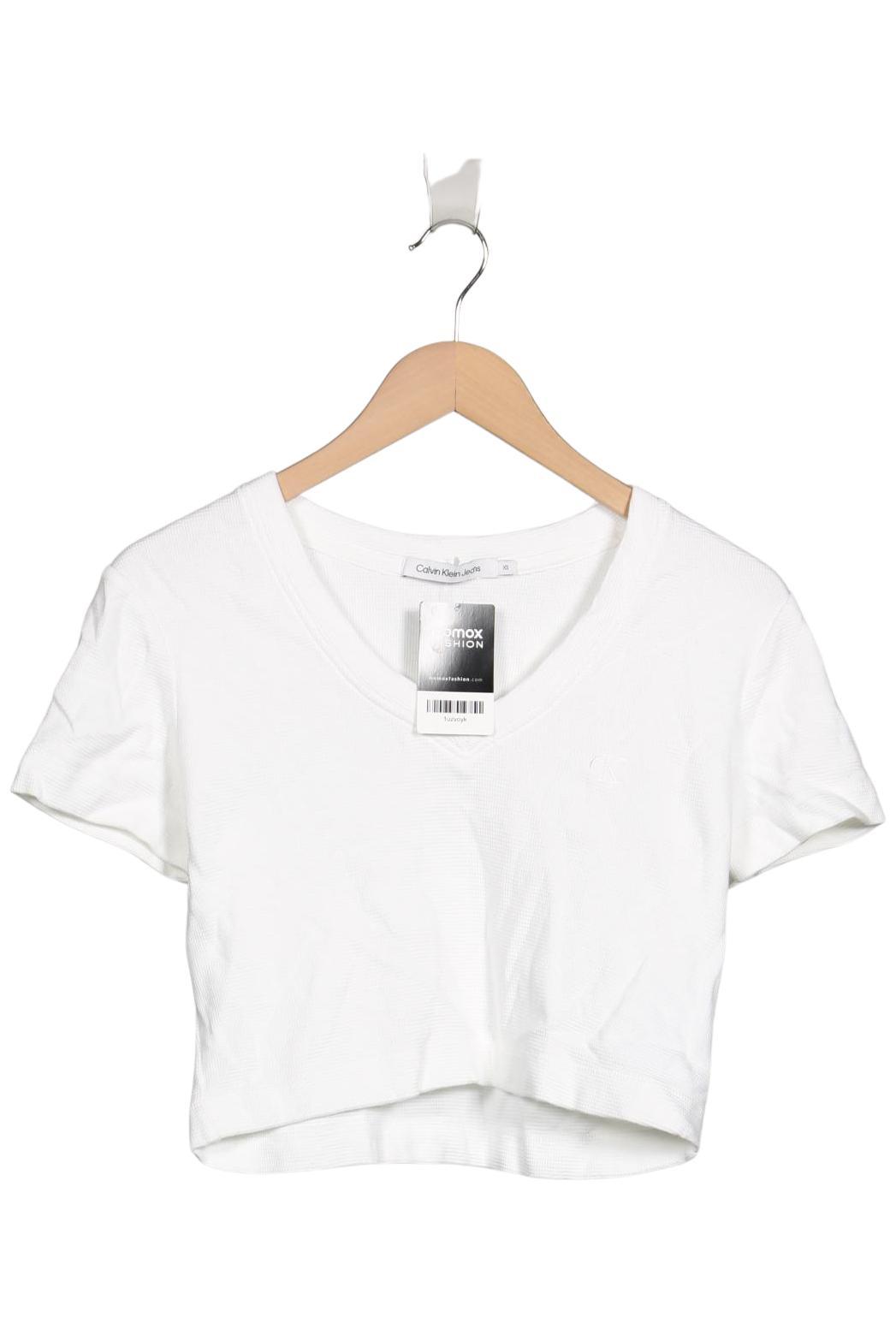 

Calvin Klein Jeans Damen T-Shirt, weiß, Gr. 34