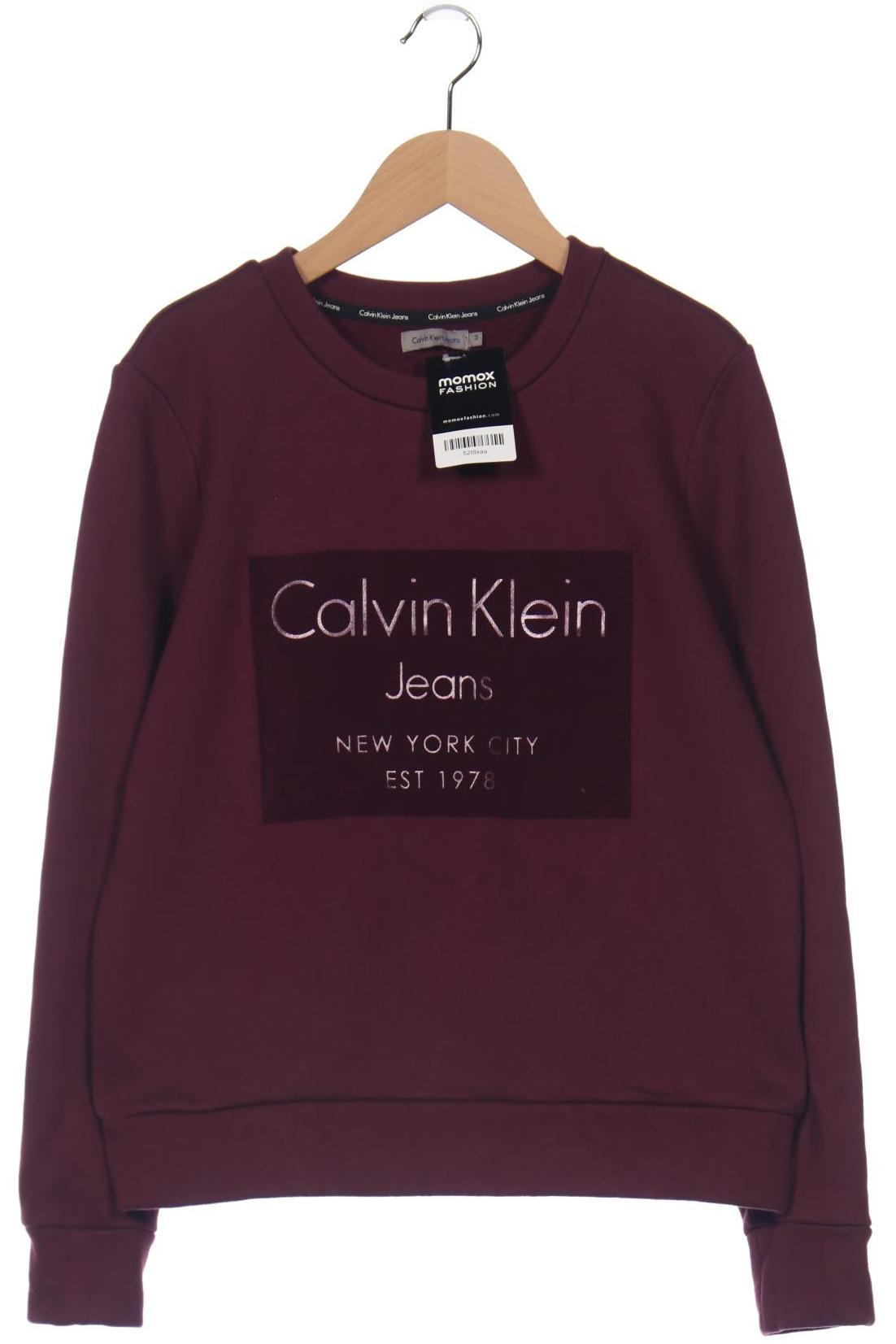 

Calvin Klein Jeans Damen Sweatshirt, bordeaux, Gr. 36