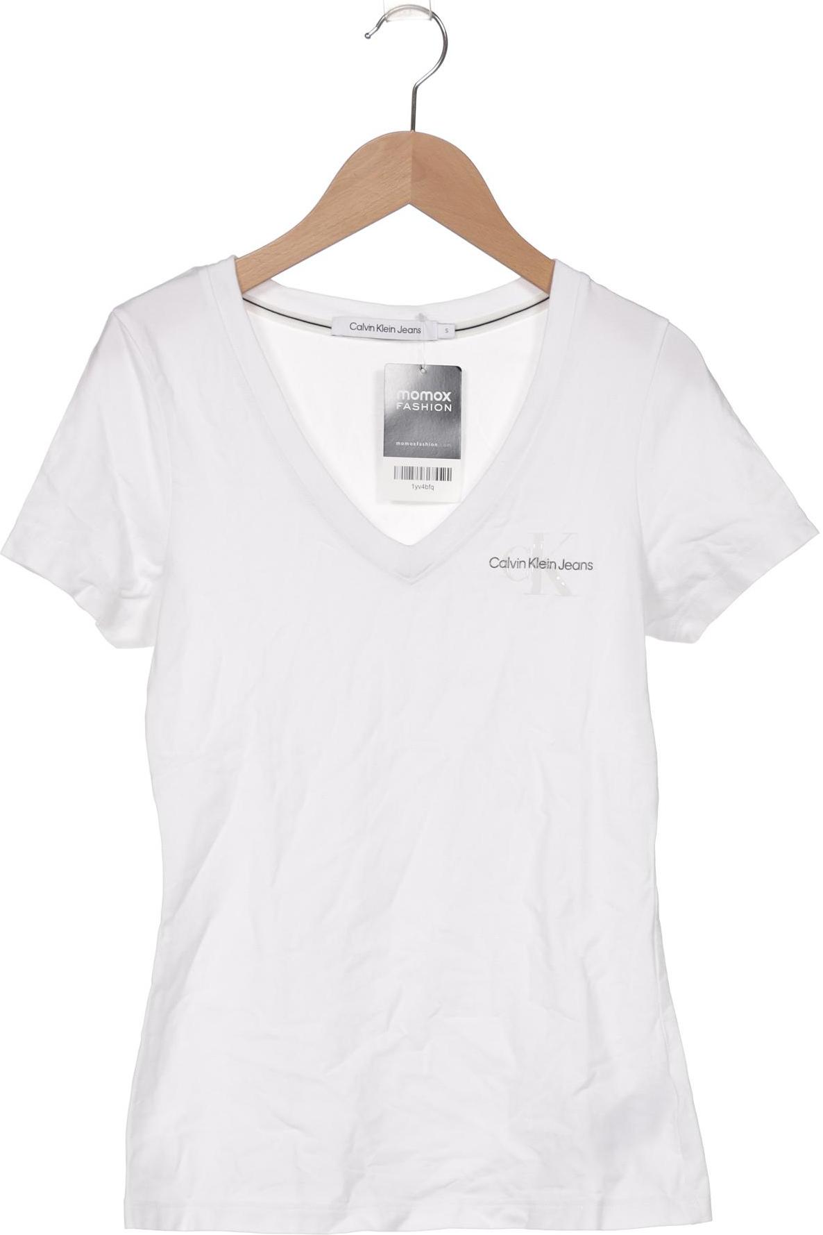

Calvin Klein Jeans Damen T-Shirt, weiß, Gr. 36