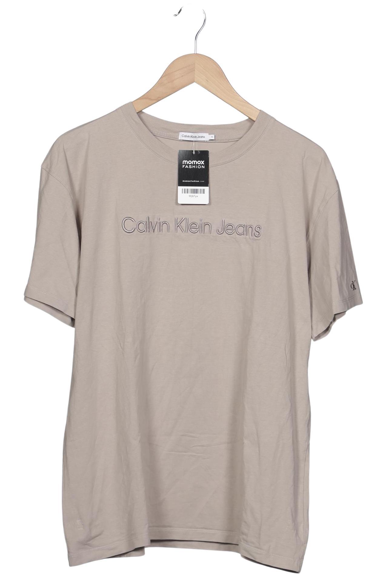 

Calvin Klein Jeans Damen T-Shirt, beige, Gr. 16
