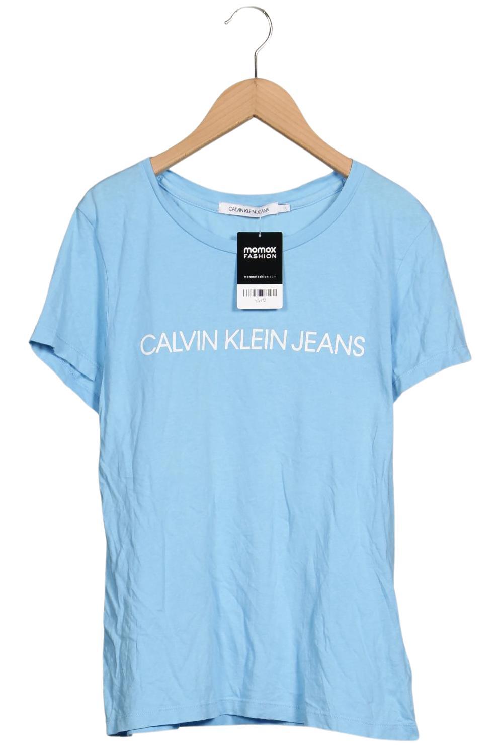 

Calvin Klein Jeans Damen T-Shirt, blau, Gr. 42
