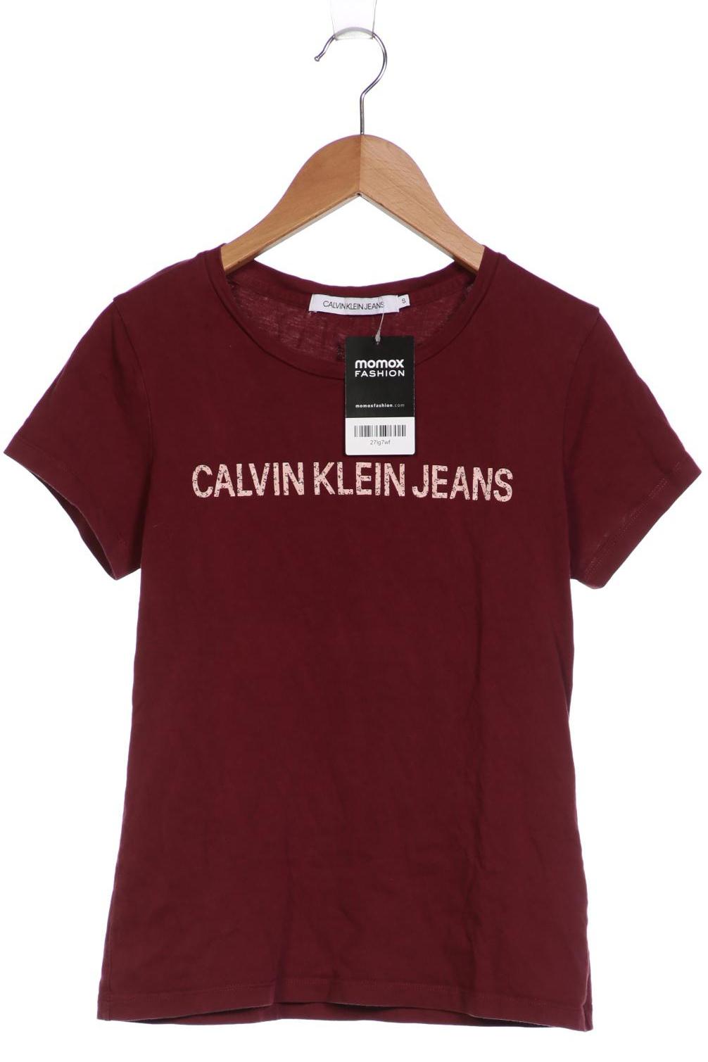

Calvin Klein Jeans Damen T-Shirt, bordeaux, Gr. 36