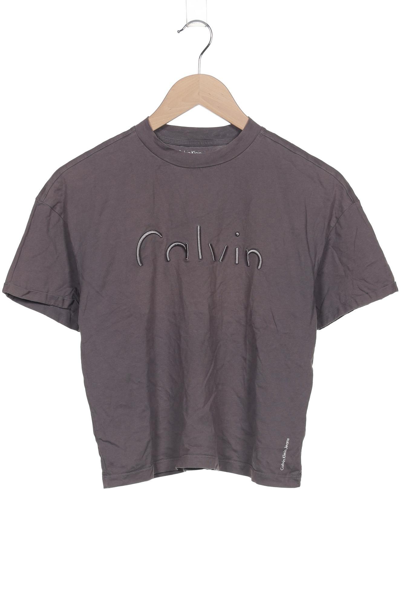 

Calvin Klein Jeans Damen T-Shirt, grau, Gr. 38