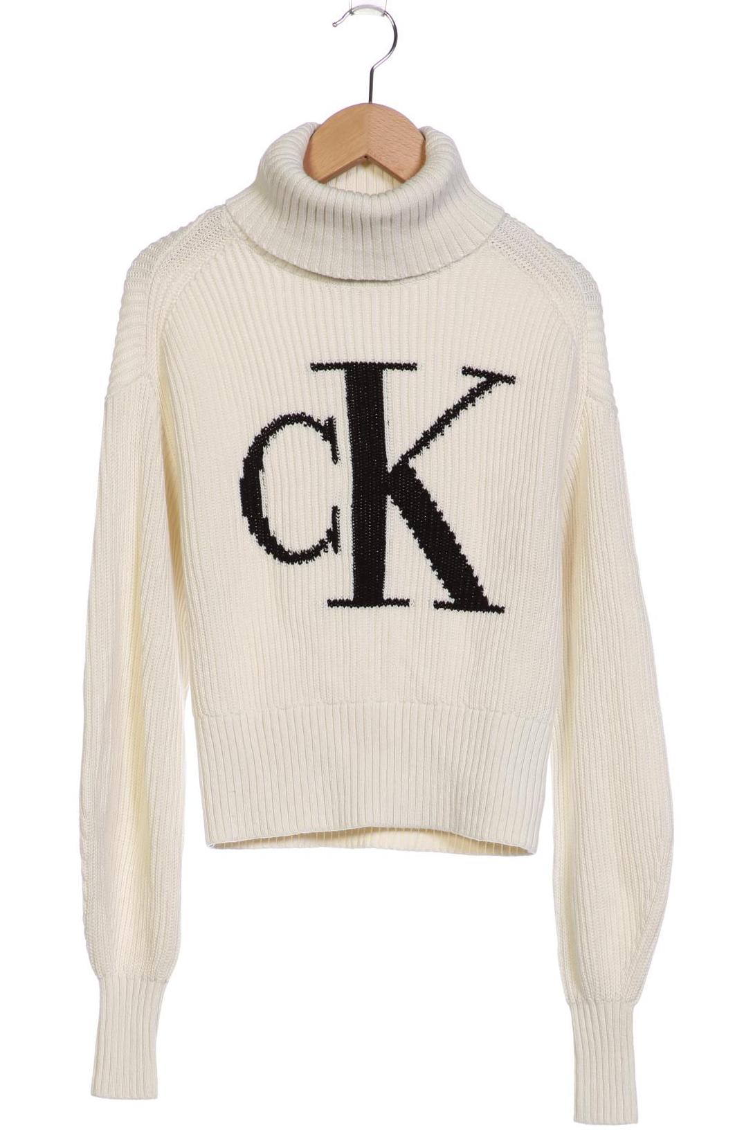 

Calvin Klein Jeans Damen Pullover, cremeweiß, Gr. 32