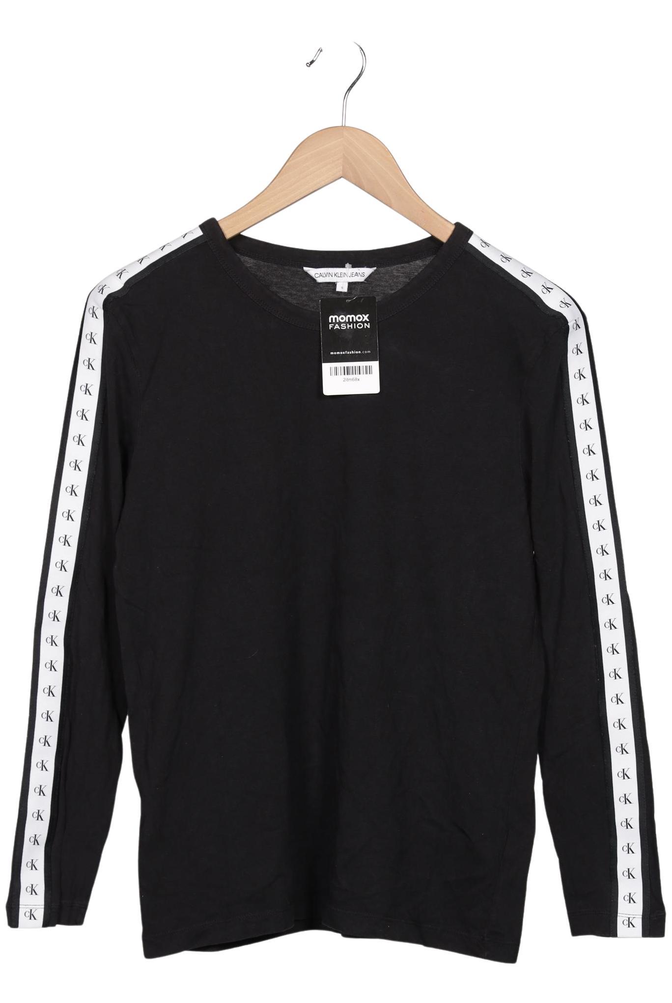 

Calvin Klein Jeans Damen Langarmshirt, schwarz, Gr. 36