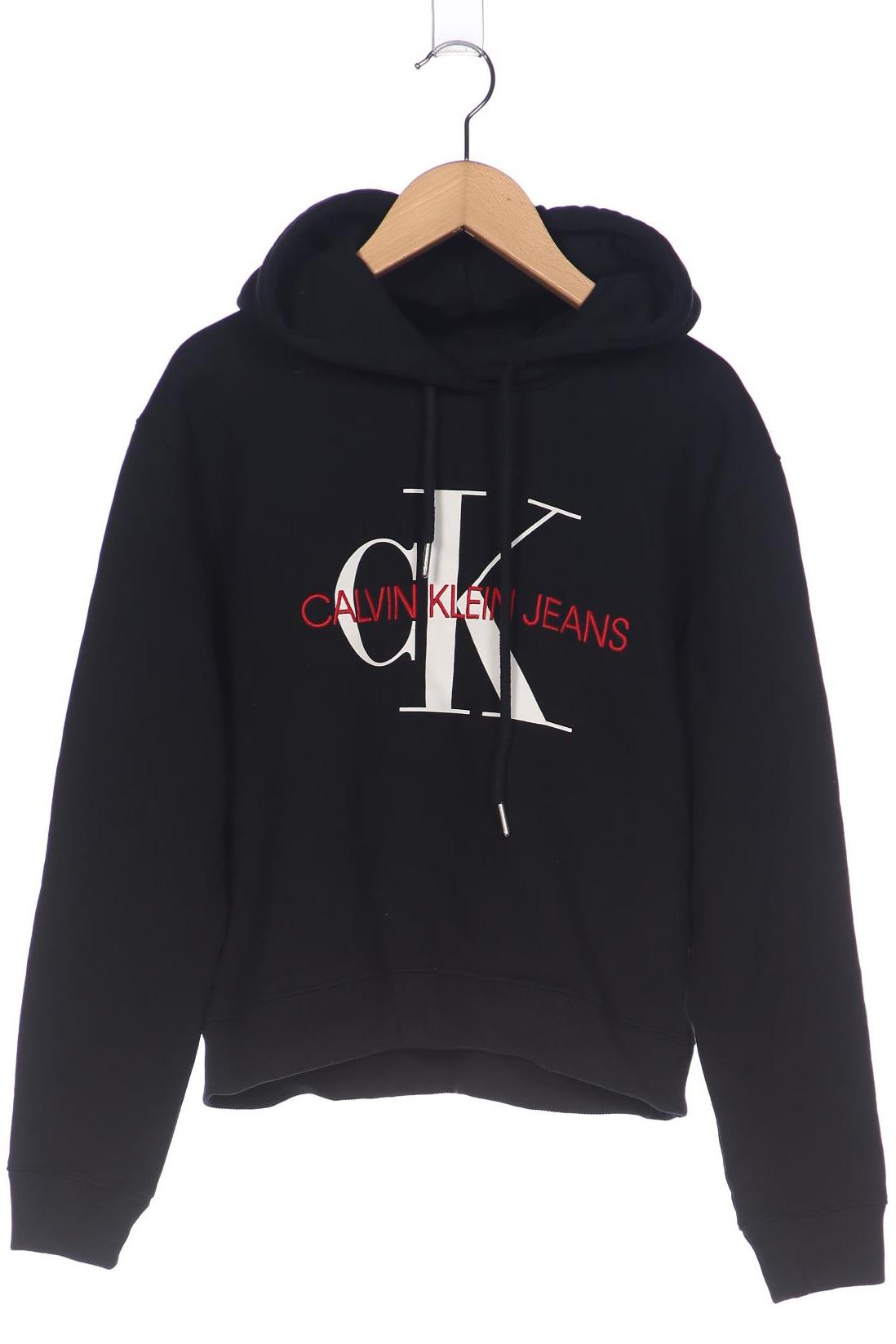 

Calvin Klein Jeans Damen Kapuzenpullover, schwarz, Gr. 36