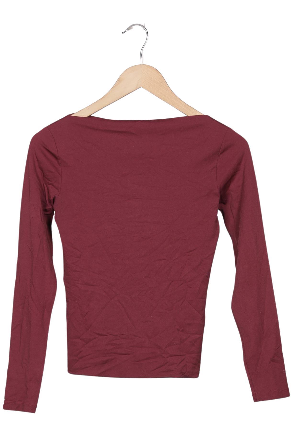 

Calvin Klein Jeans Damen Langarmshirt, bordeaux, Gr. 36