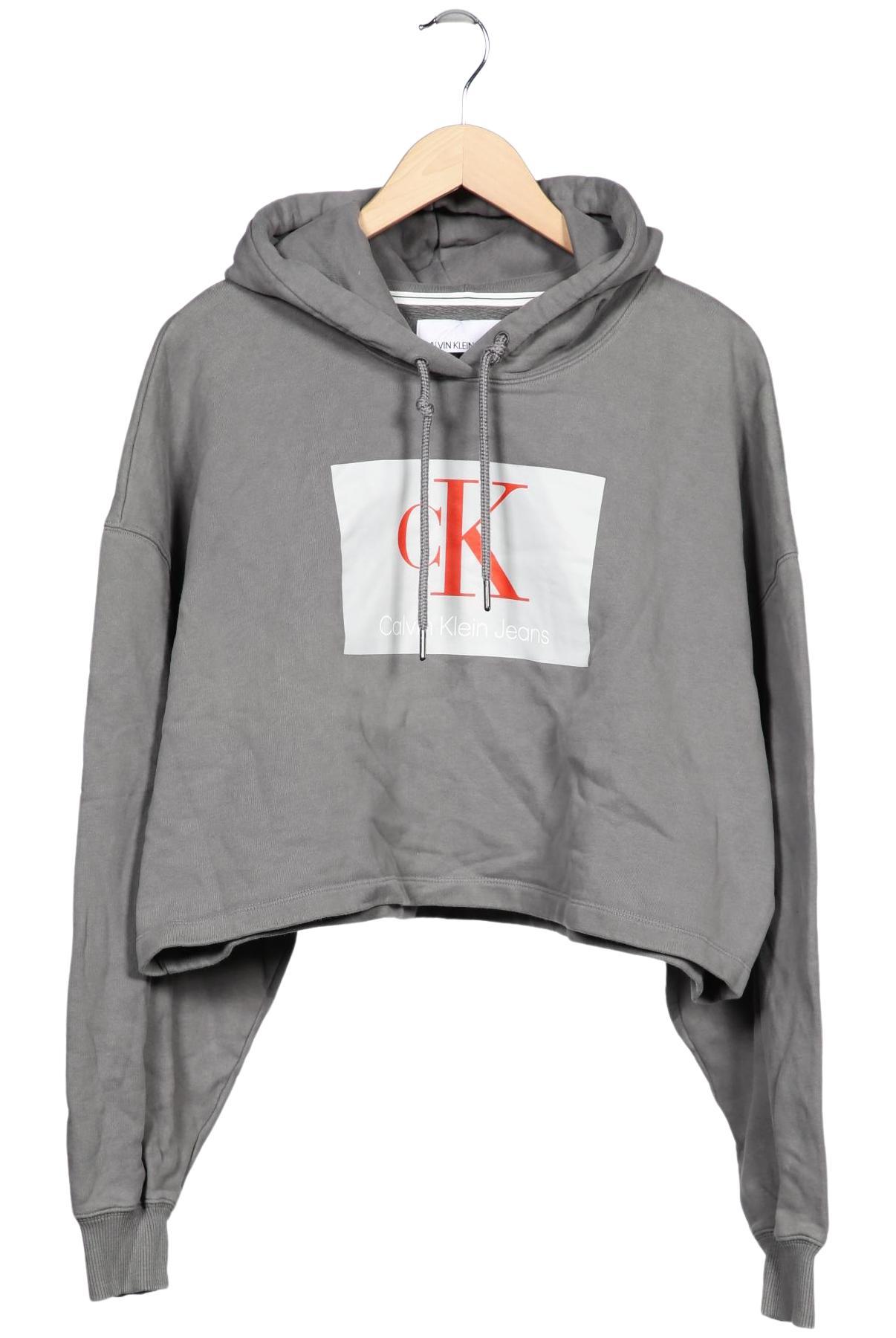 

Calvin Klein Jeans Damen Kapuzenpullover, grau, Gr. 44