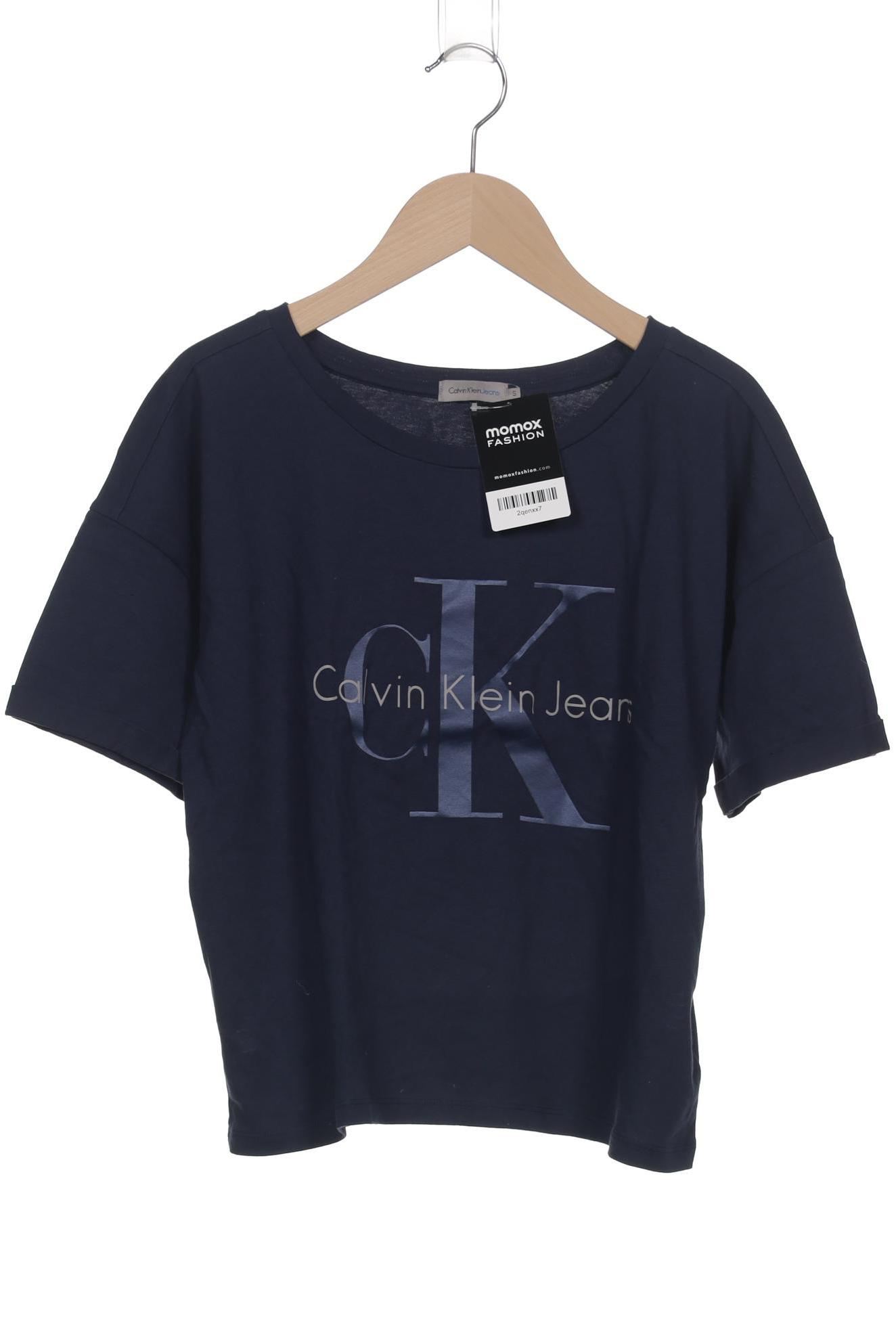 

Calvin Klein Jeans Damen T-Shirt, marineblau, Gr. 36